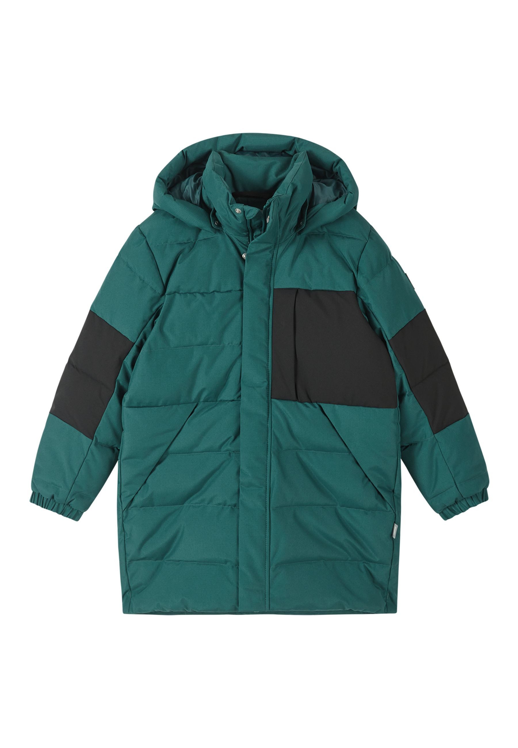 reima Winterjacke KOSKELA Winterjacke (1-St) recyceltes Material, bluepass Produkt, Zwei‑Wege‑Reißverschluss