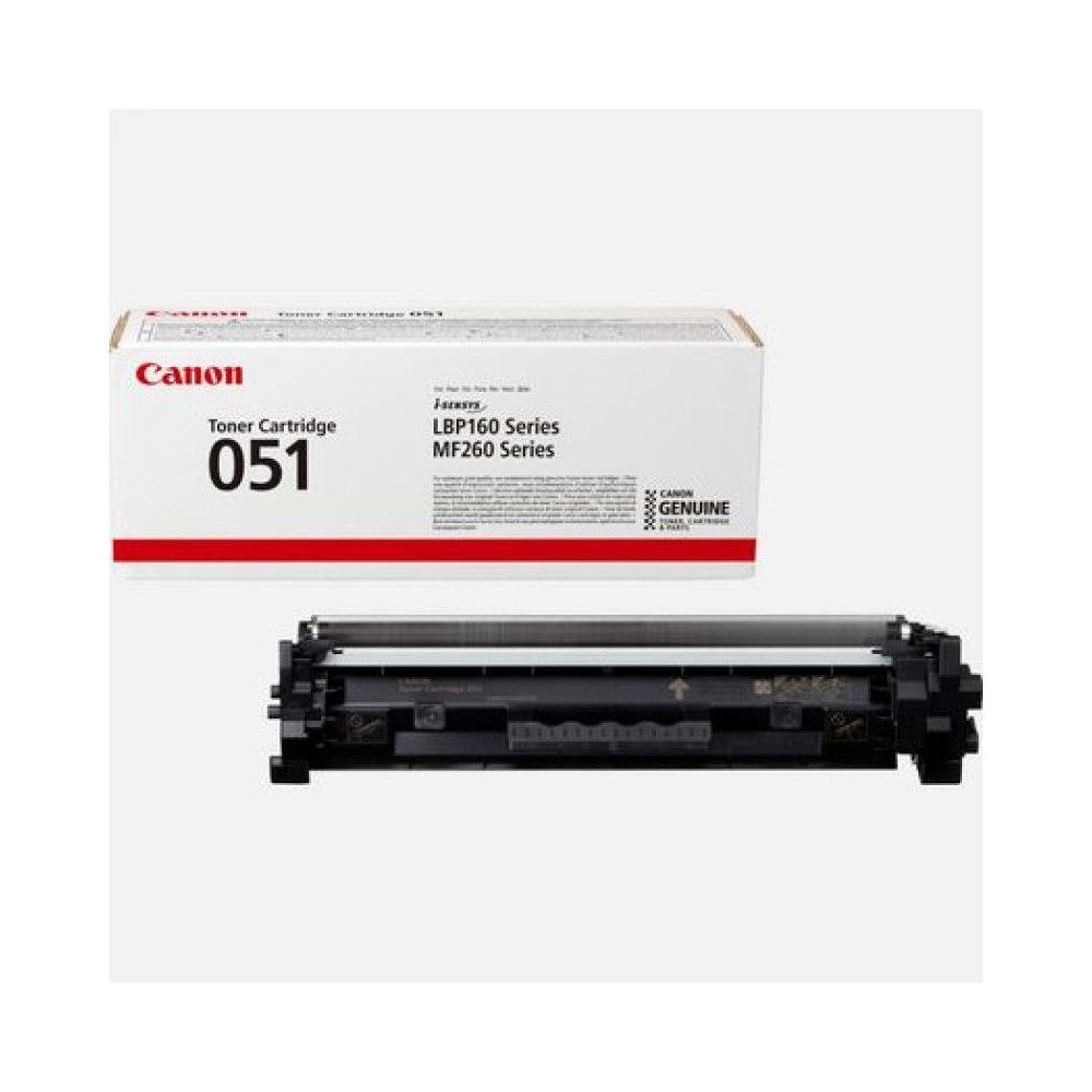Canon Tonerpatrone Canon Cartridge 051 Schwarz Tonerkartusche für Drucker., (Tonerkartusche, Schwarz Tonerkartusche für Canon Drucker), Recycelbare Verpackung, umweltfreundlich