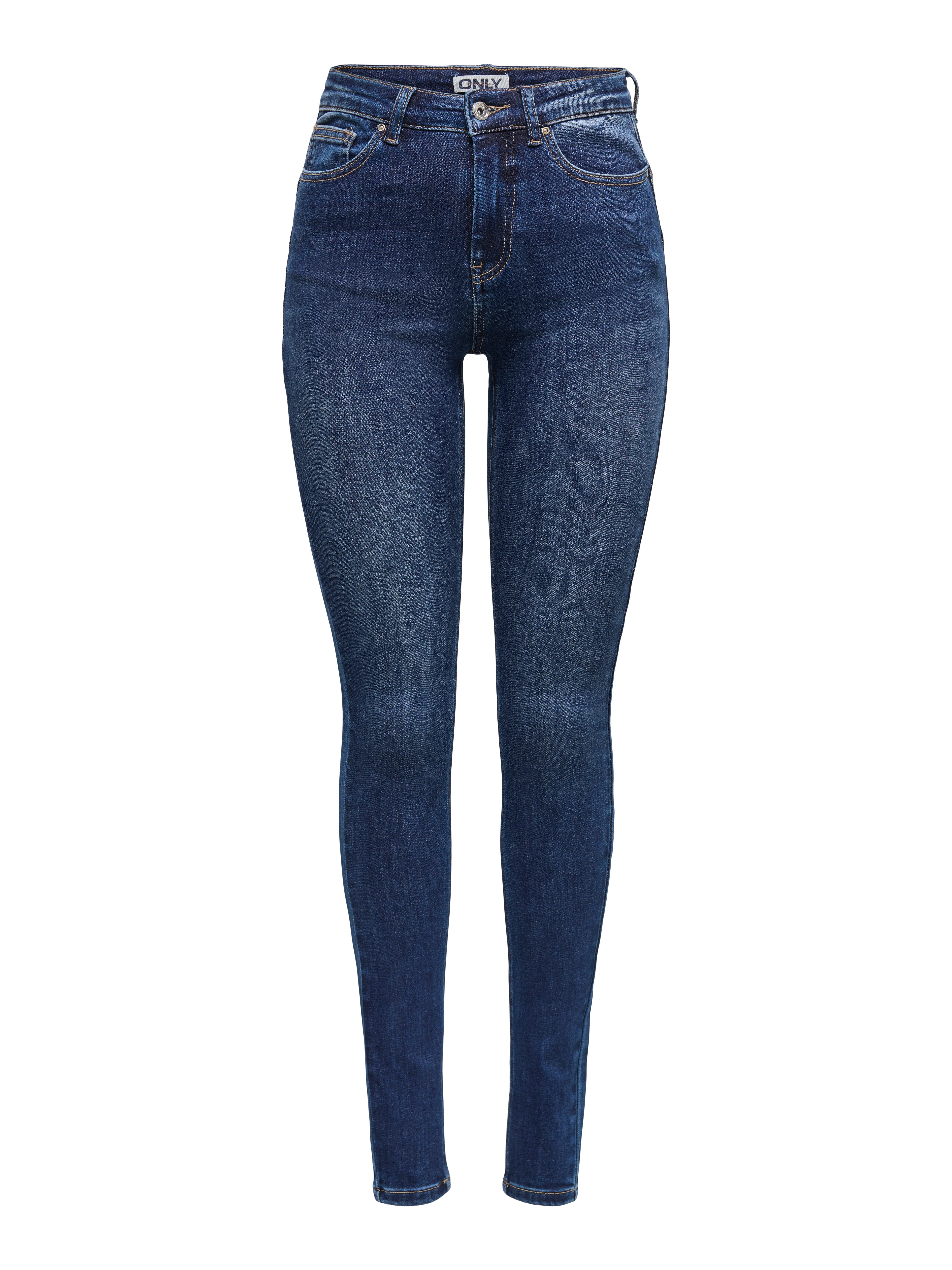 Denim skinny push-up broek - BLAUW - - 18.00