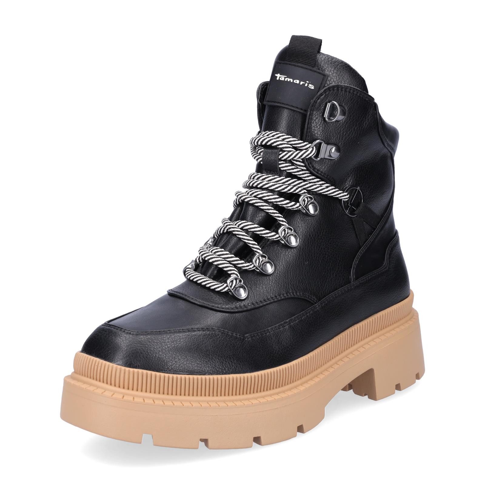Tamaris Damen Schnürboot schwarz Schnürboots