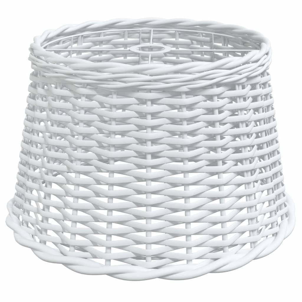 Deckenleuchten Lampenschirm Weiß Ø45x28 cm Korbweide
