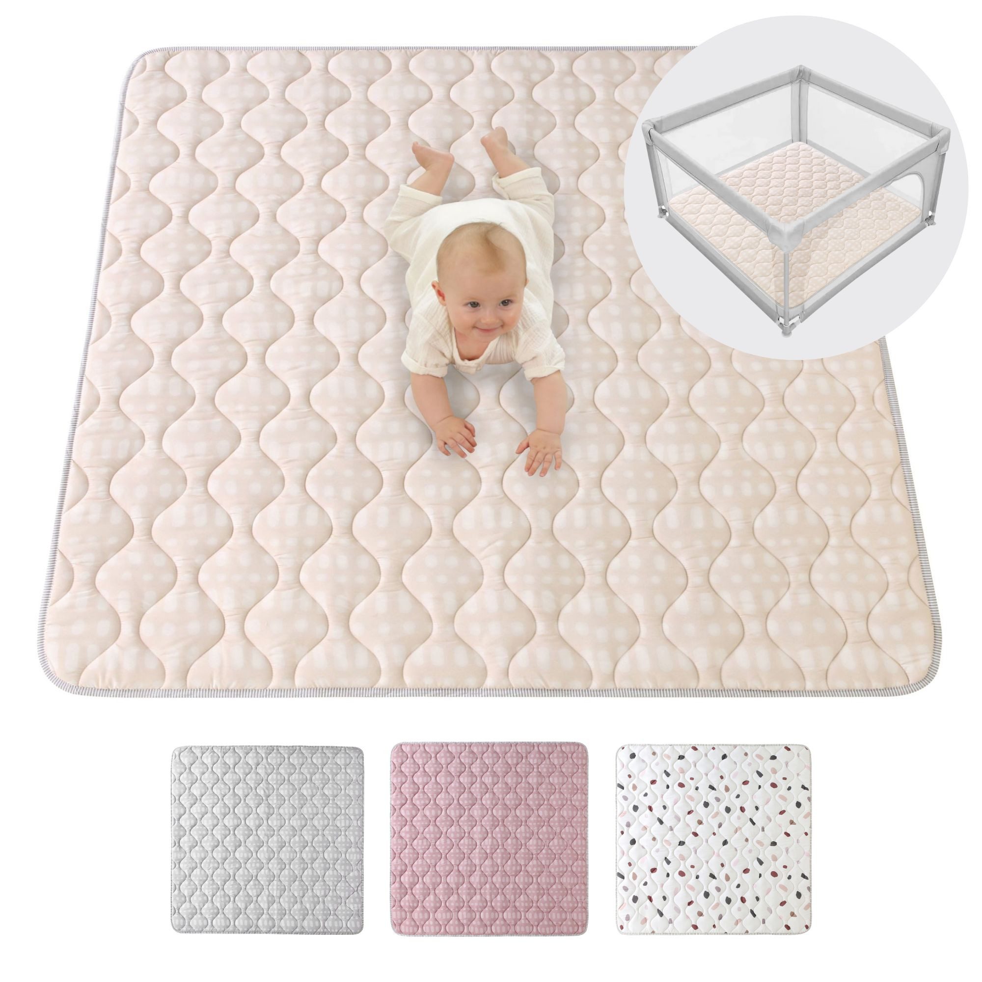 Krabbeldecke für Baby 1,27m, Krabbelmatte, Spielmatte günstig online kaufen