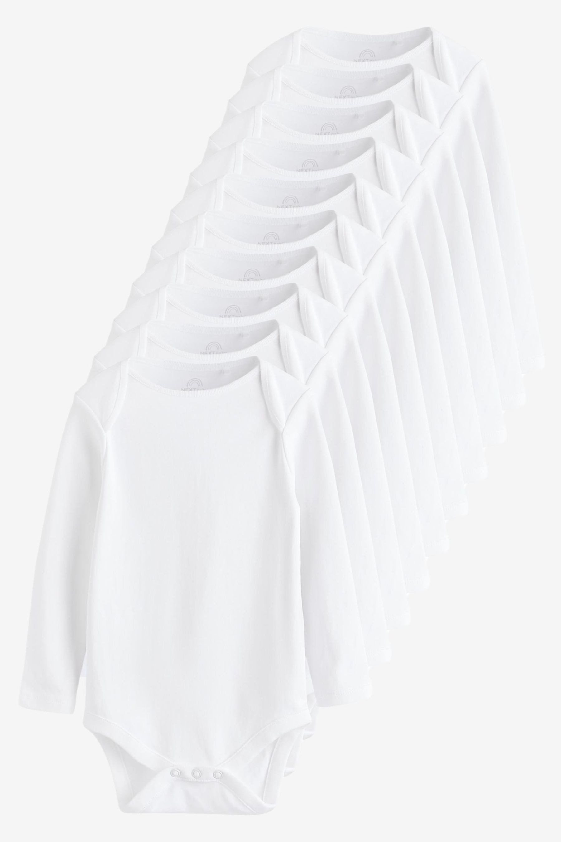 Next Langarmbody Langärmelige Bodys, 10er-Pack (10-tlg)