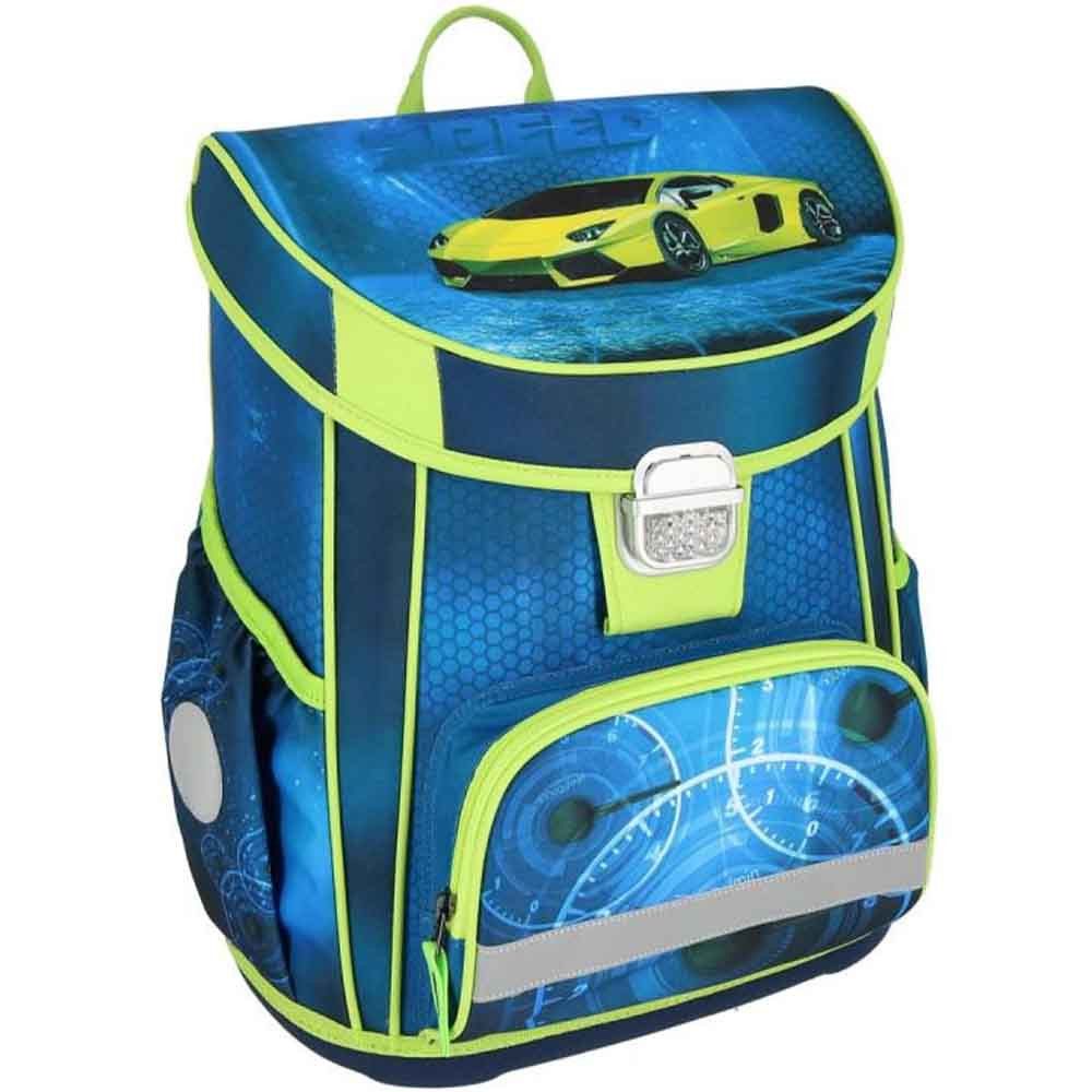Spirit Schulranzen Set Vision 11-teilig 2026 Jungen blau Speed Racer