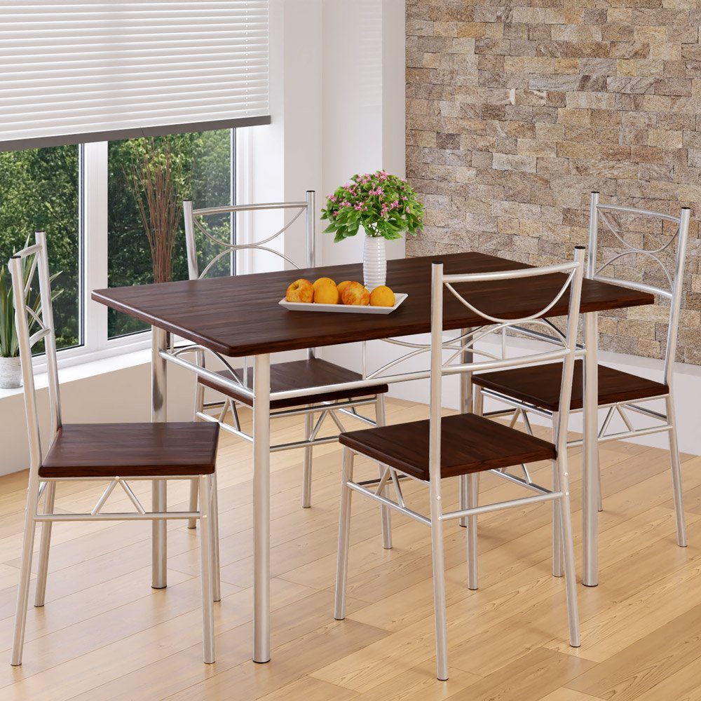 Casaria Essgruppe Paul, (5-tlg), Esstisch mit günstig online kaufen