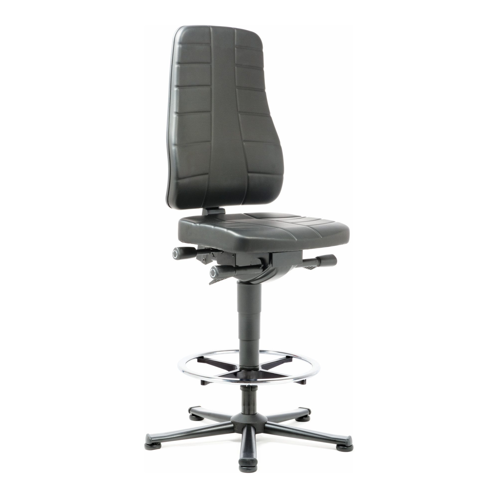 bimos Drehstuhl bimos Arbeitsstuhl All-In-One Highline mit Gleiter und Fußring und Kun