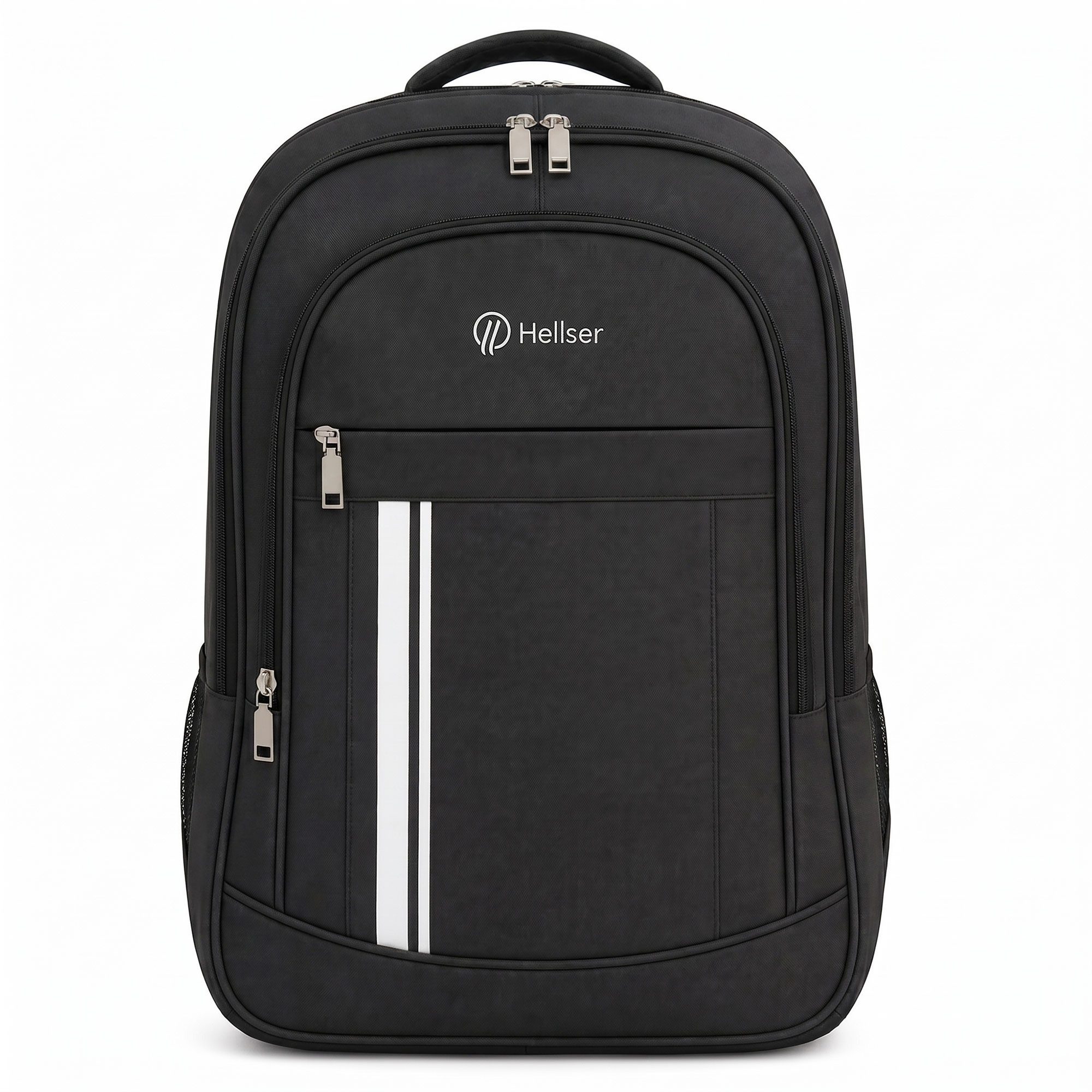 HELLSER Laptoprucksack Laptoprucksack & Schulrucksack FOCUS – Backpack mit Laptopfach 17 Zoll, Unisex, inkl. Koffergurt, perfekt als Handgepäck, ergonomisch