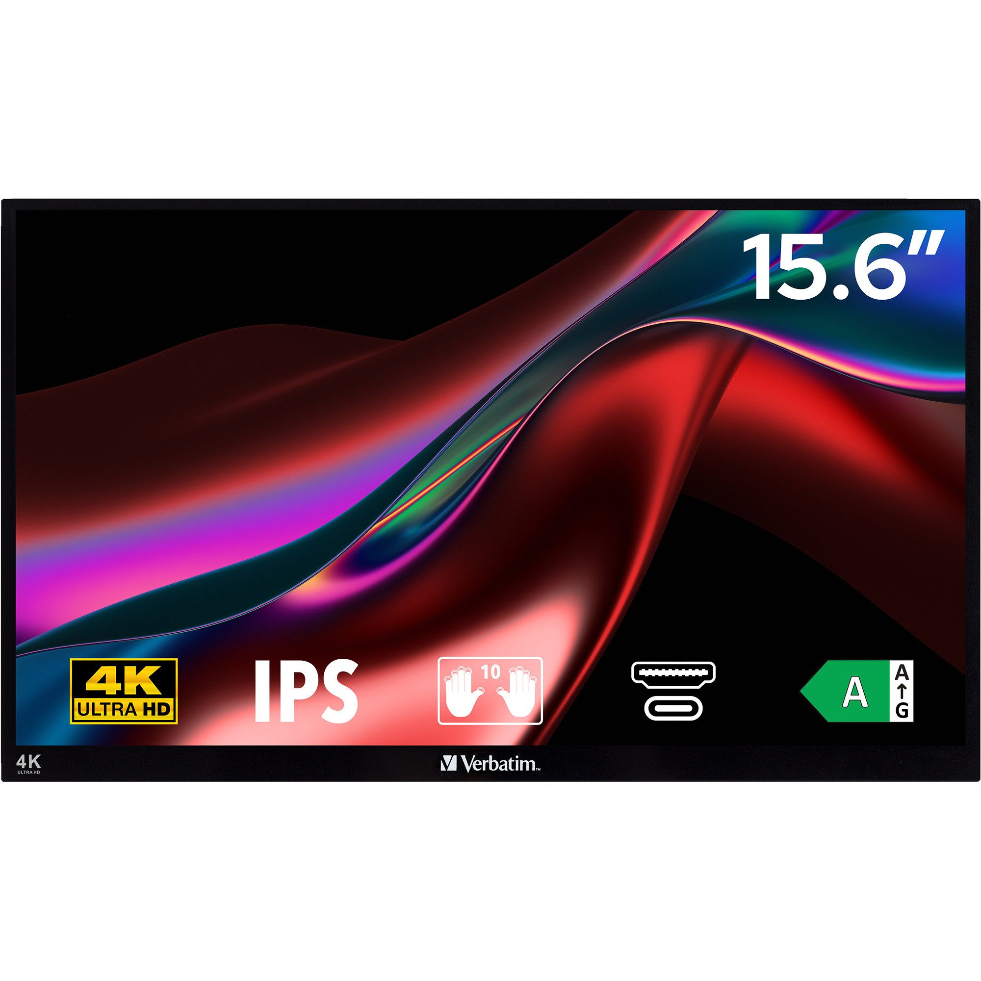 Verbatim Verbatim PMT-15-4K, LED-Monitor, (UltraHD/4K, IPS, TFT-Monitor (3840 x 2160 px)