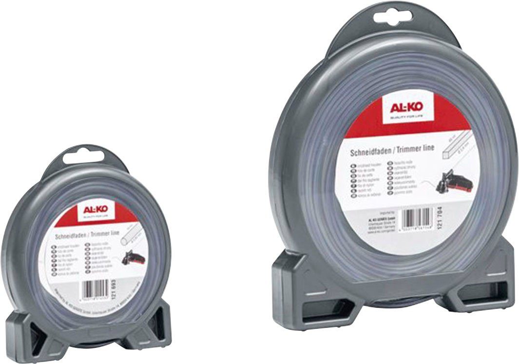 AL-KO Rasentrimmer-Ersatzspule rund Ø 1,6mm, 15m, 15 m Fadenlänge, Motorsensen mit einem Querschnitt von 1,6 mm