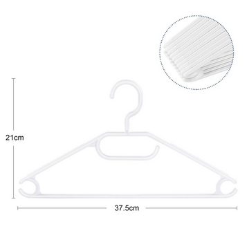 Homewit Mehrfach-Kleiderbügel Kunststoff Bügel mit 360° Drehbarer Haken, (Set, 10-tlg), Platzsparender Anzugbügel