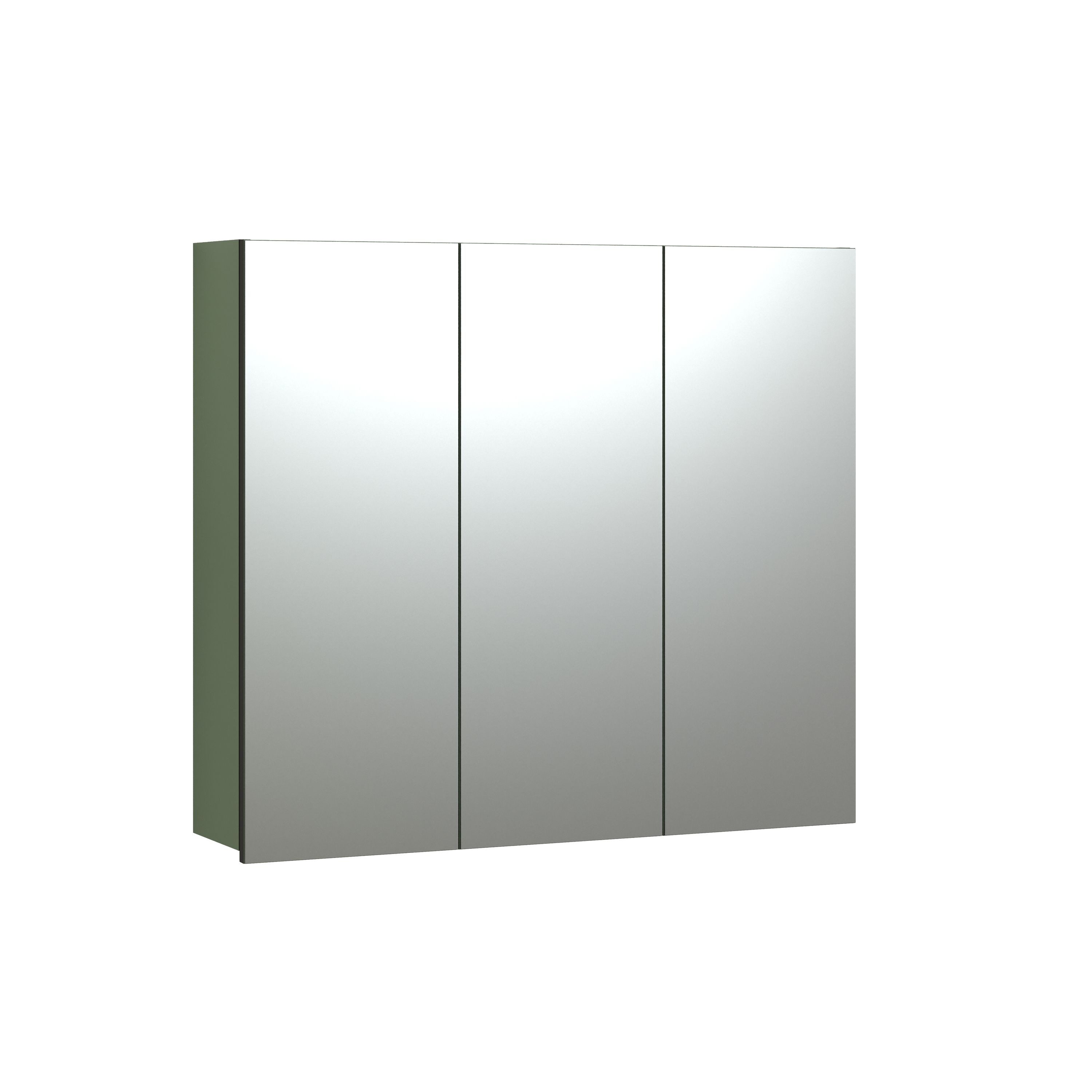 trendteam Badezimmerspiegelschrank (Spiegelschrank) Badspiegel Badschrank 90 x 80 x 20 cm