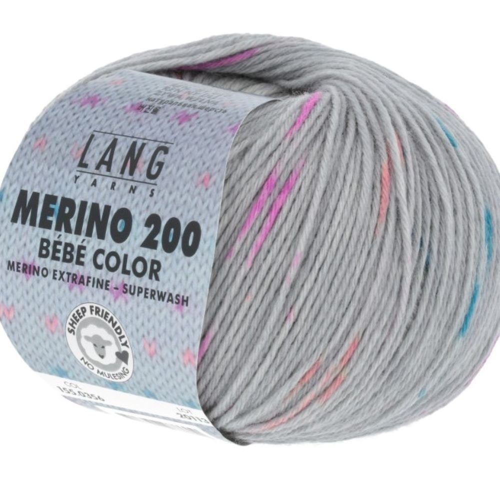 LANG YARNS 50g Lang Yarns Merino 200 Bebe color Effektgarn, 203,00 m