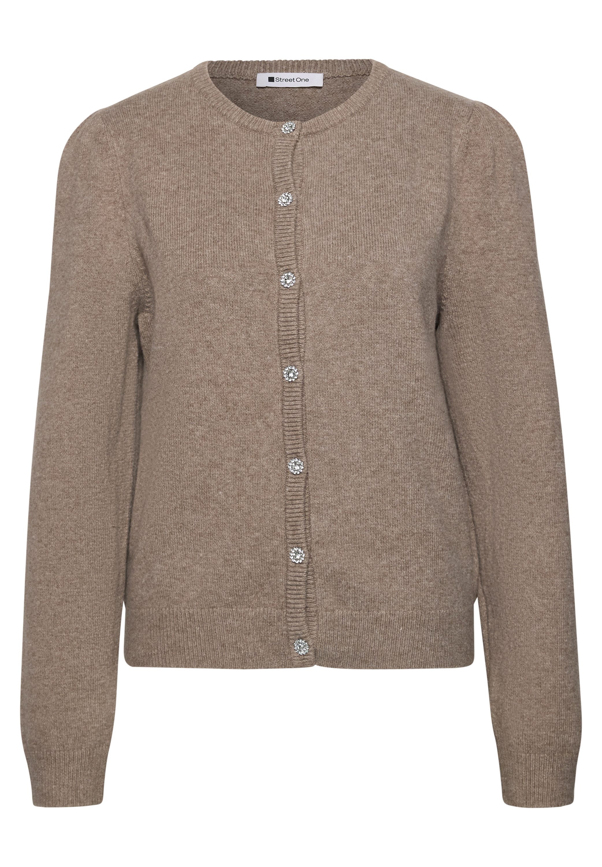 STREET ONE Cardigan mit Rundhals und Knöpfen