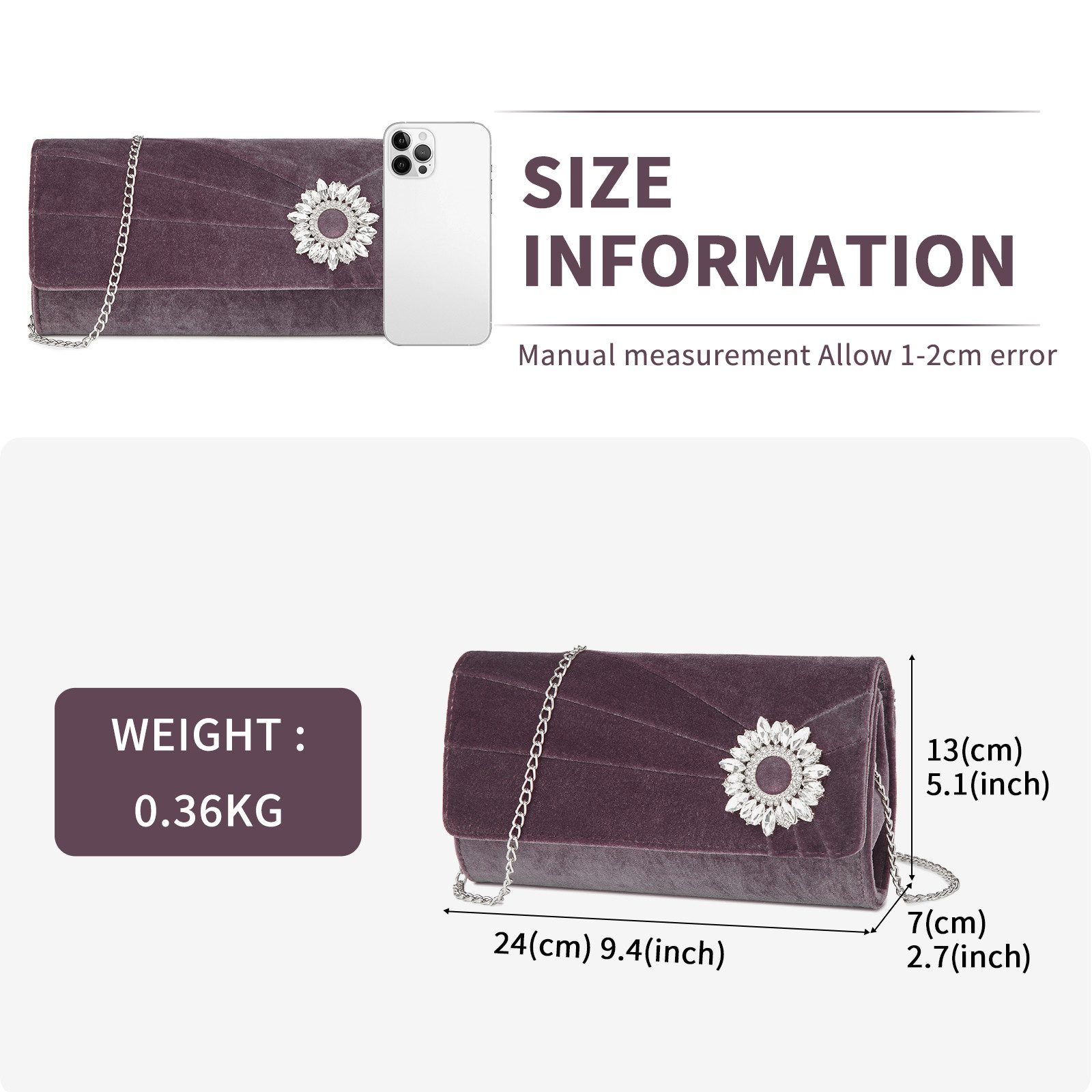 Miss Lulu Clutch Damen, Elegante Abendtasche günstig online kaufen