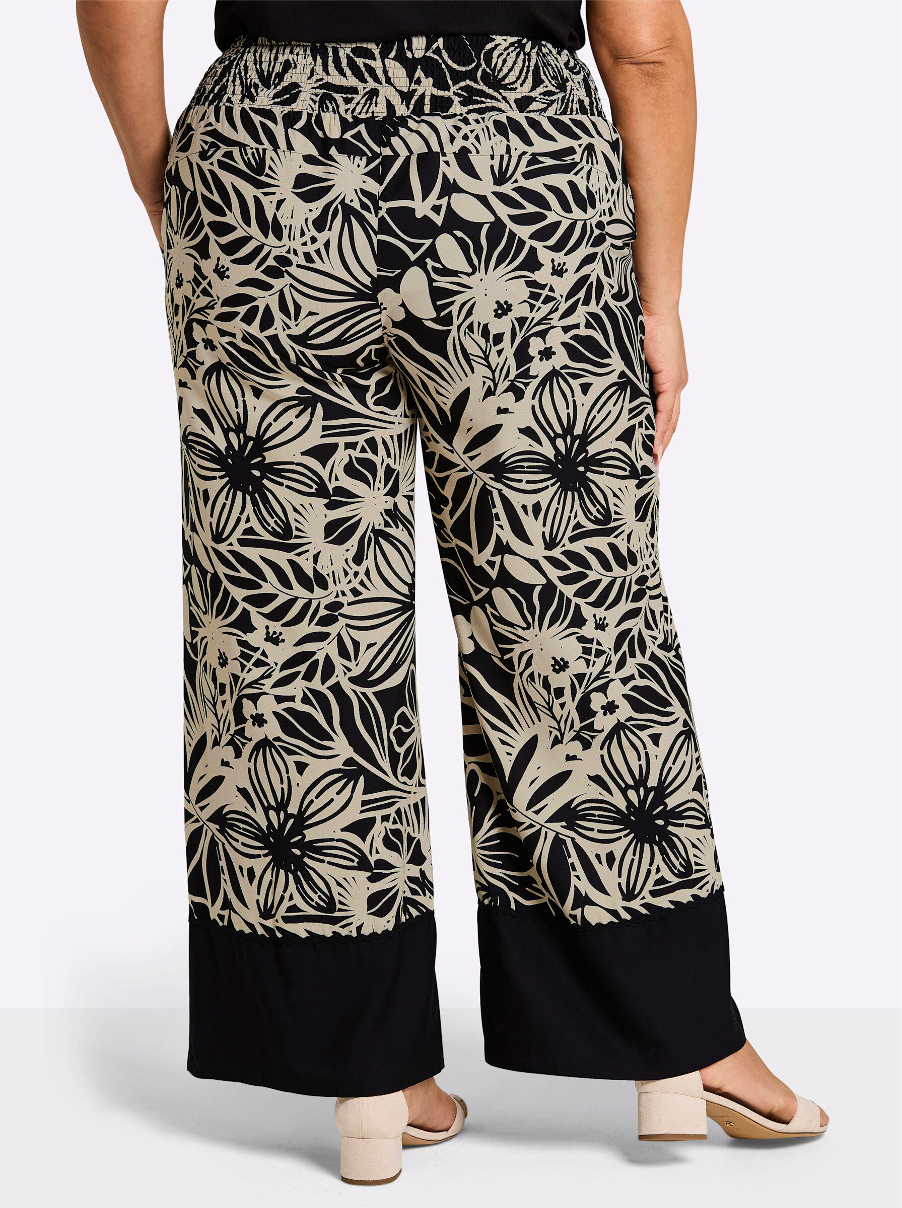 Sheego Strandkleid Web-Hose erhöht