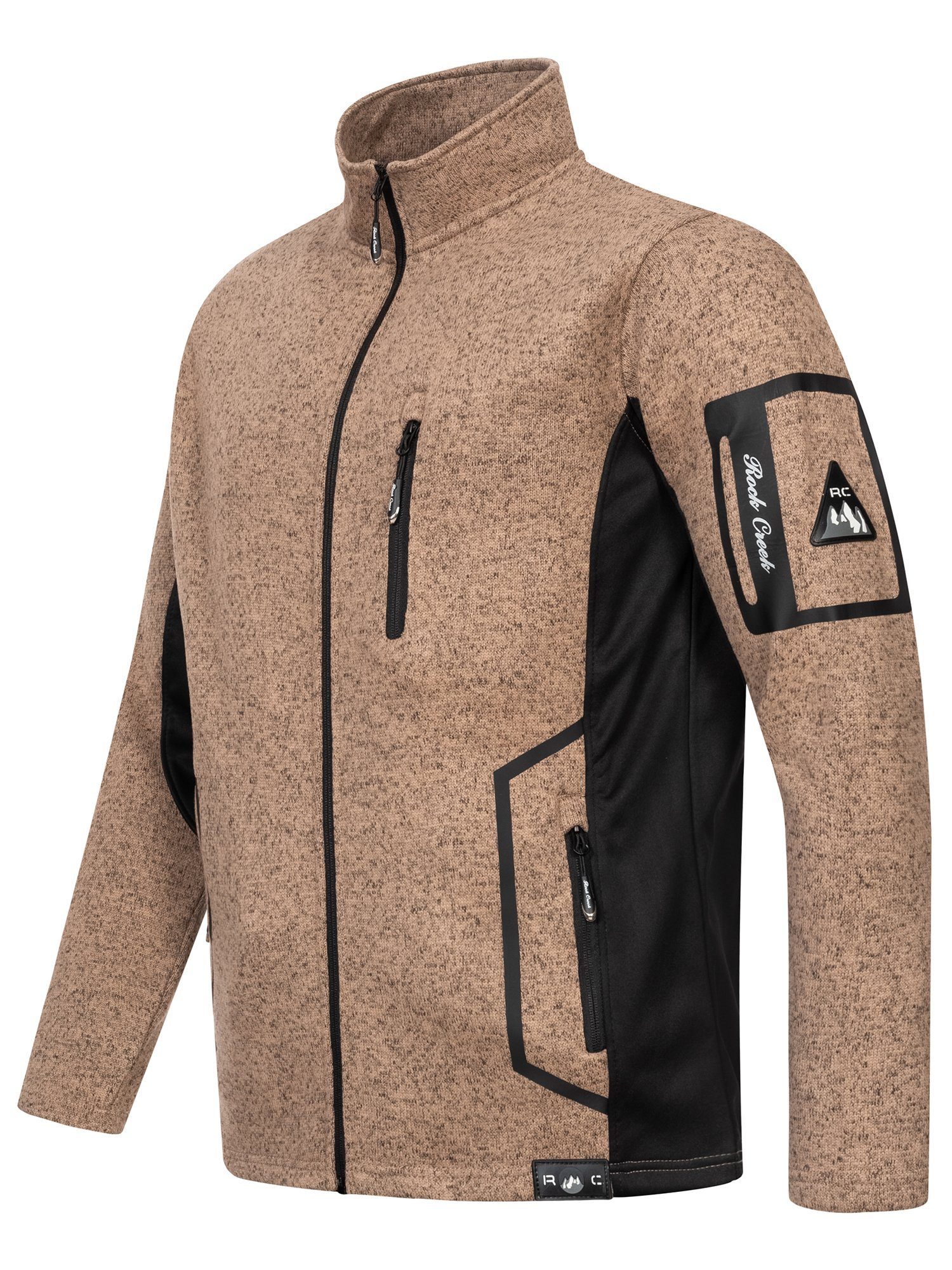 Rock Creek Fleecejacke Herren Fleecejacke Übergangsjacke günstig online kaufen