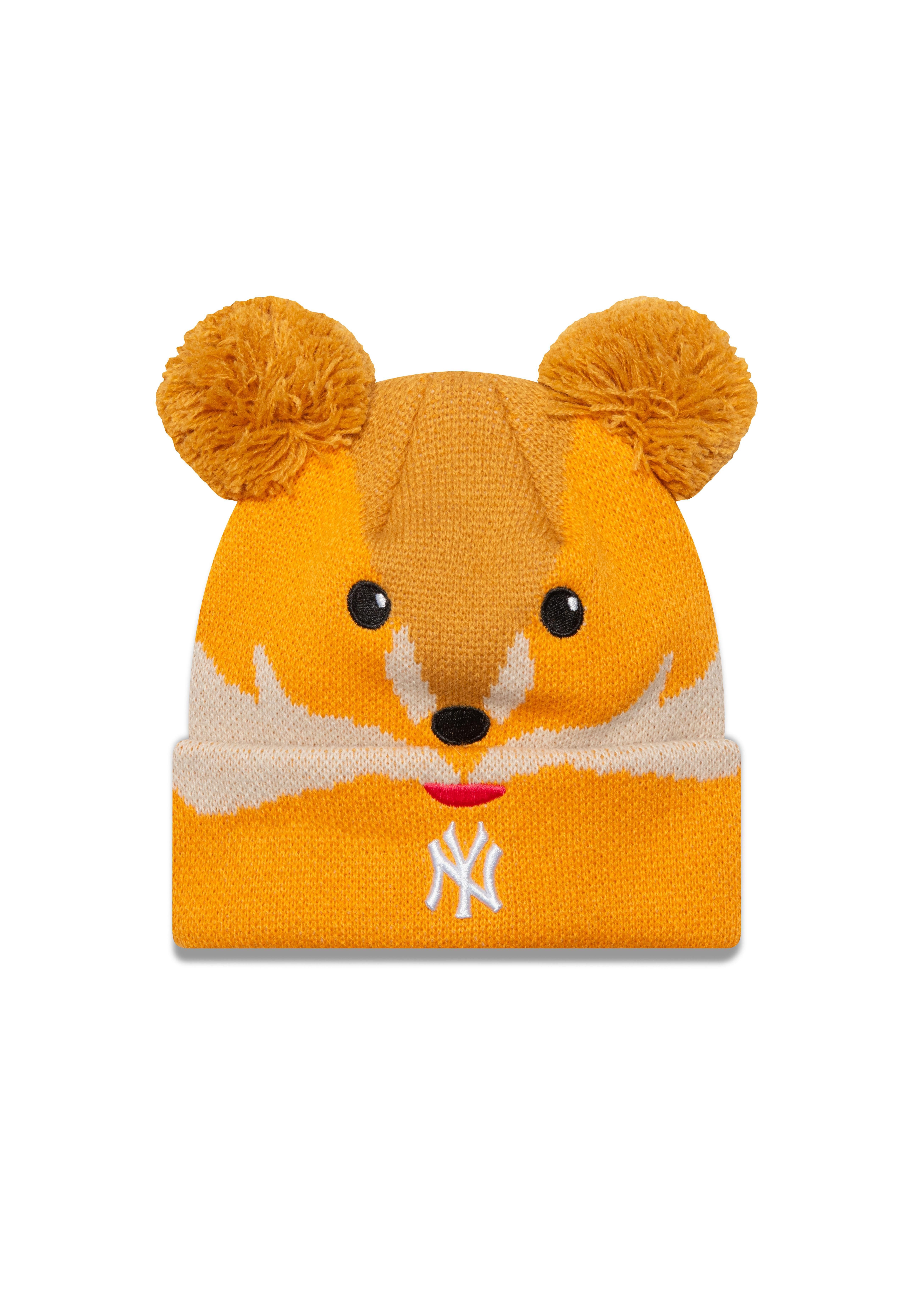 New Era Bommelmütze New York Yankees MLB Animal Pom Fuchs Orange Bommelmütze für Kleinkind (1-St)