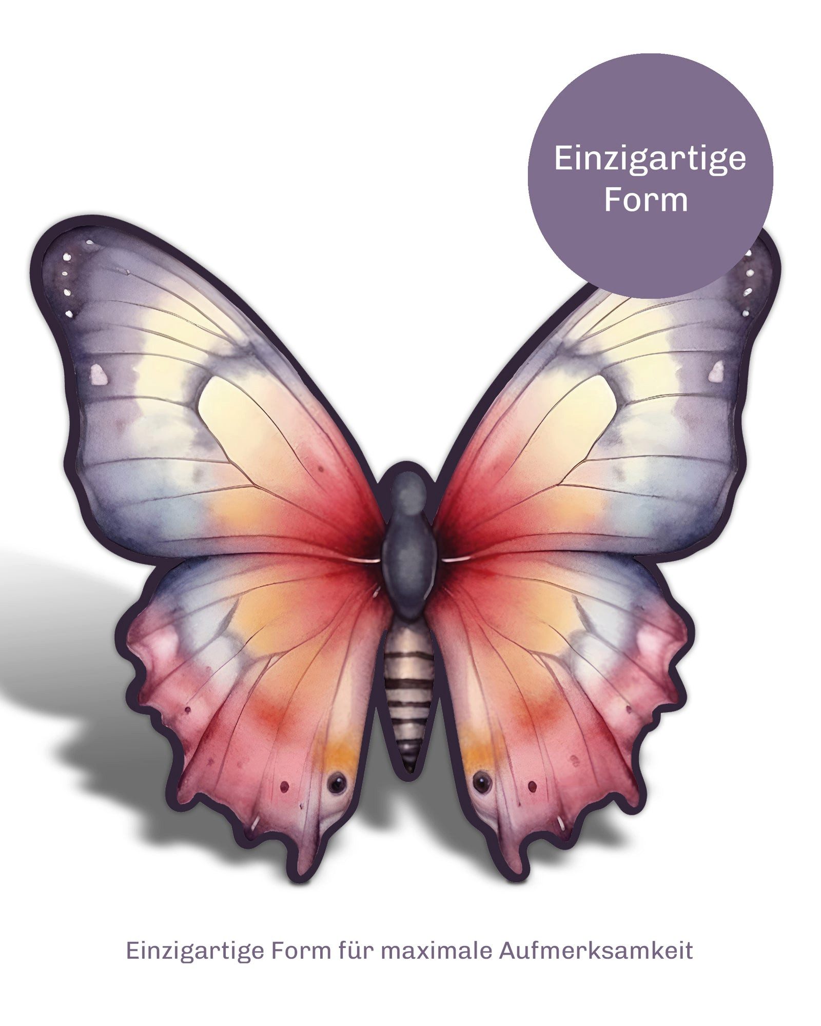 CUPCAKES & KISSES Einladungskarten 12x Schmetterling Einladungskarten Kindergeburtstag für Kinder, Schmetterling