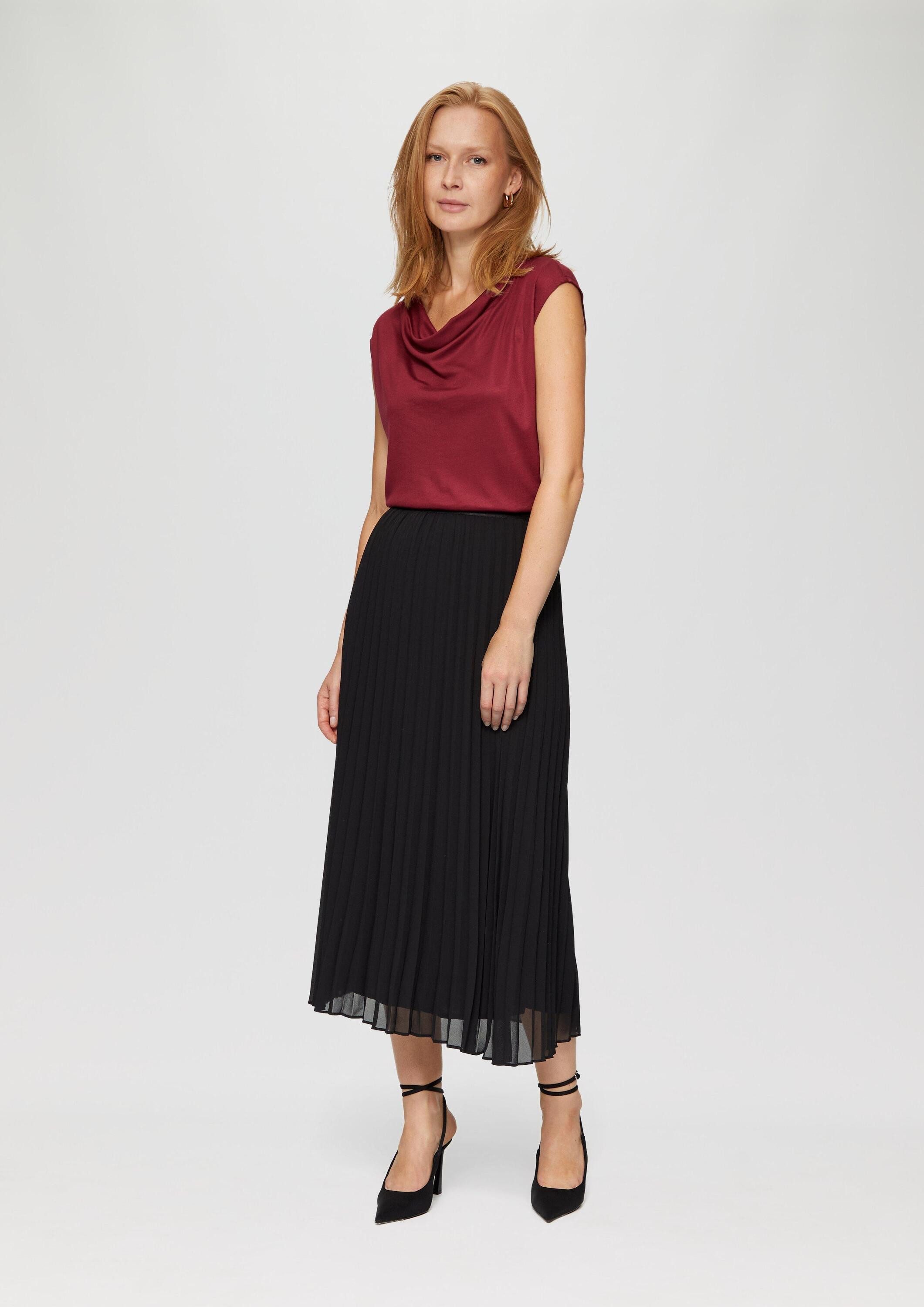 s.Oliver Midirock Rock Plissierter Rock mit elastischem Bund