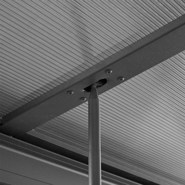 HOME DELUXE Terrassendach Terrassenüberdachung SOLIS DELUXE, BxT: 290.00x295.00 cm, (Komplettset), mit Schiebedach, inkl. Hohlstegkammerplatten, Überdach