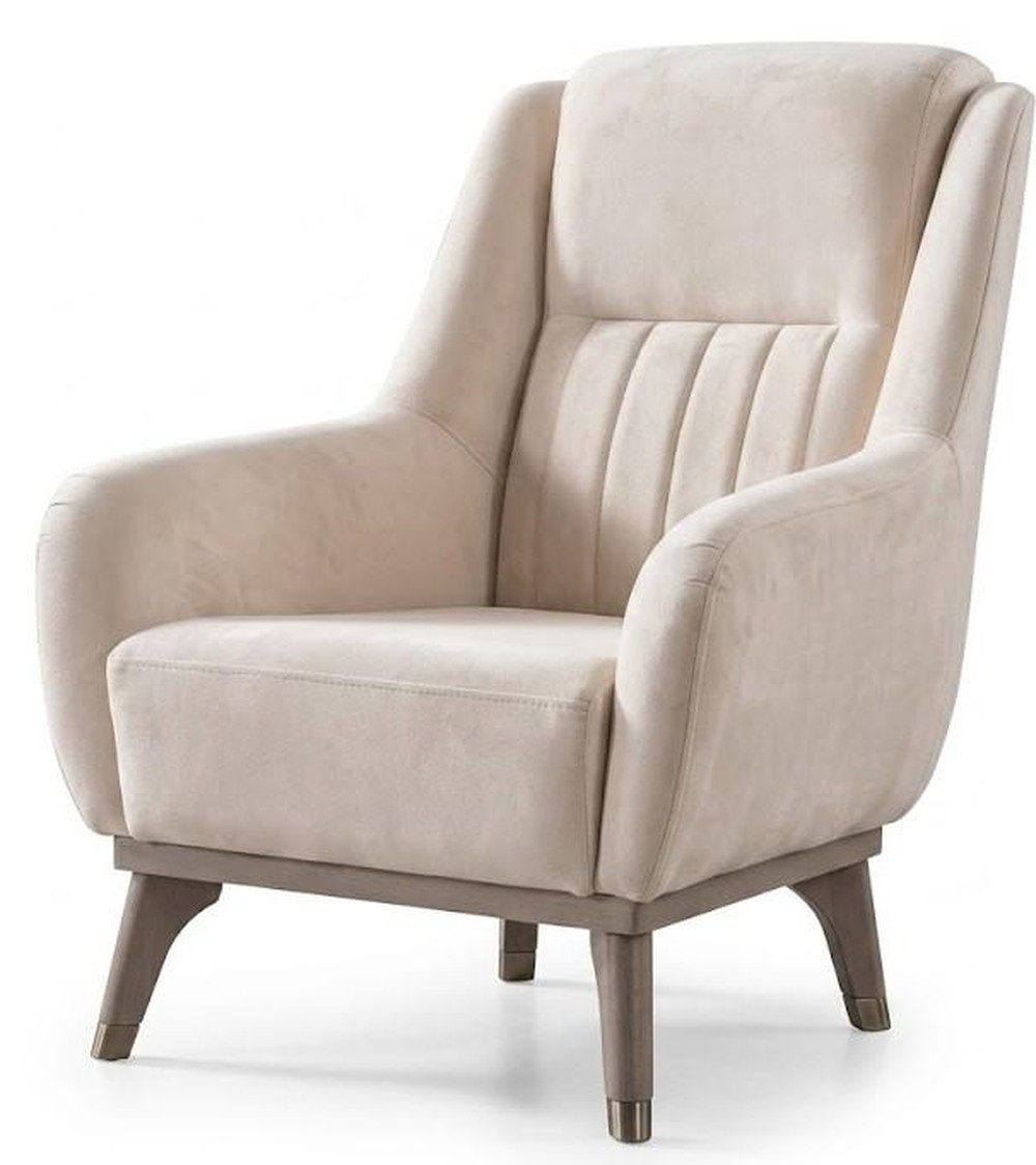 JVmoebel Loungesessel Sessel Weiß Modernes Design Minimalistisch Weich Funktional Gemütlich (1-St), Made in Europa