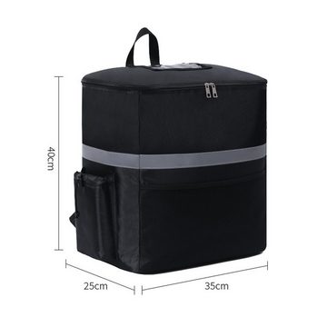 FIDDY Thermobehälter Kühlrucksack, 35 l, extra große isolierte Lebensmitteltasche, (Kühltasche, Rucksack für die Lieferung frischer Lebensmittel, isolierte Kühltasche)