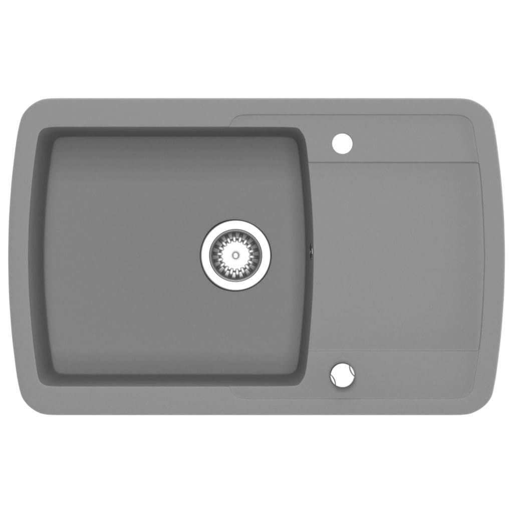 Granitspüle Granitspüle Einzelbecken Grau