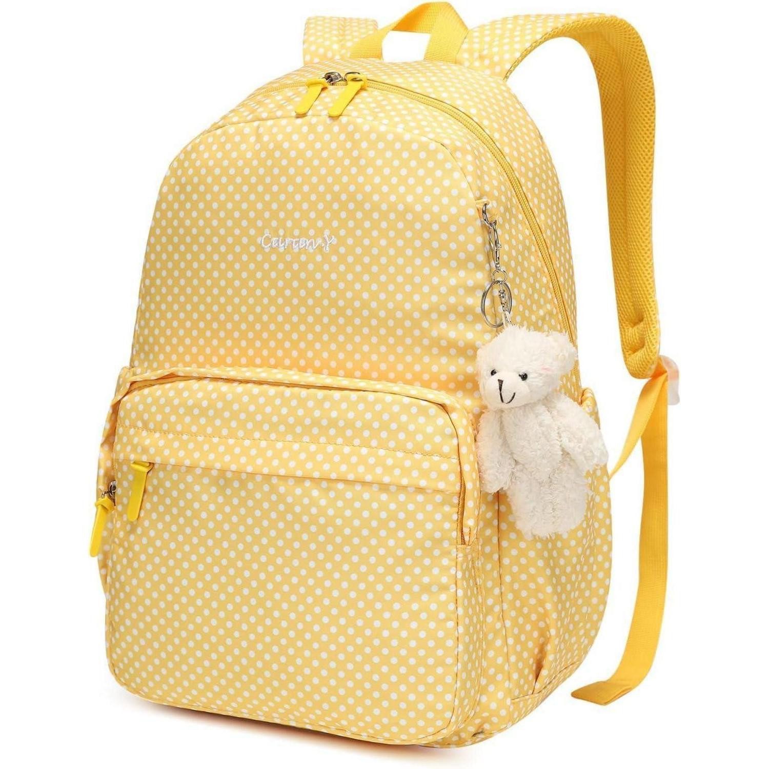 LuxusKollektion Schulrucksack Schulrucksack 30L Polka Dots Gelb
