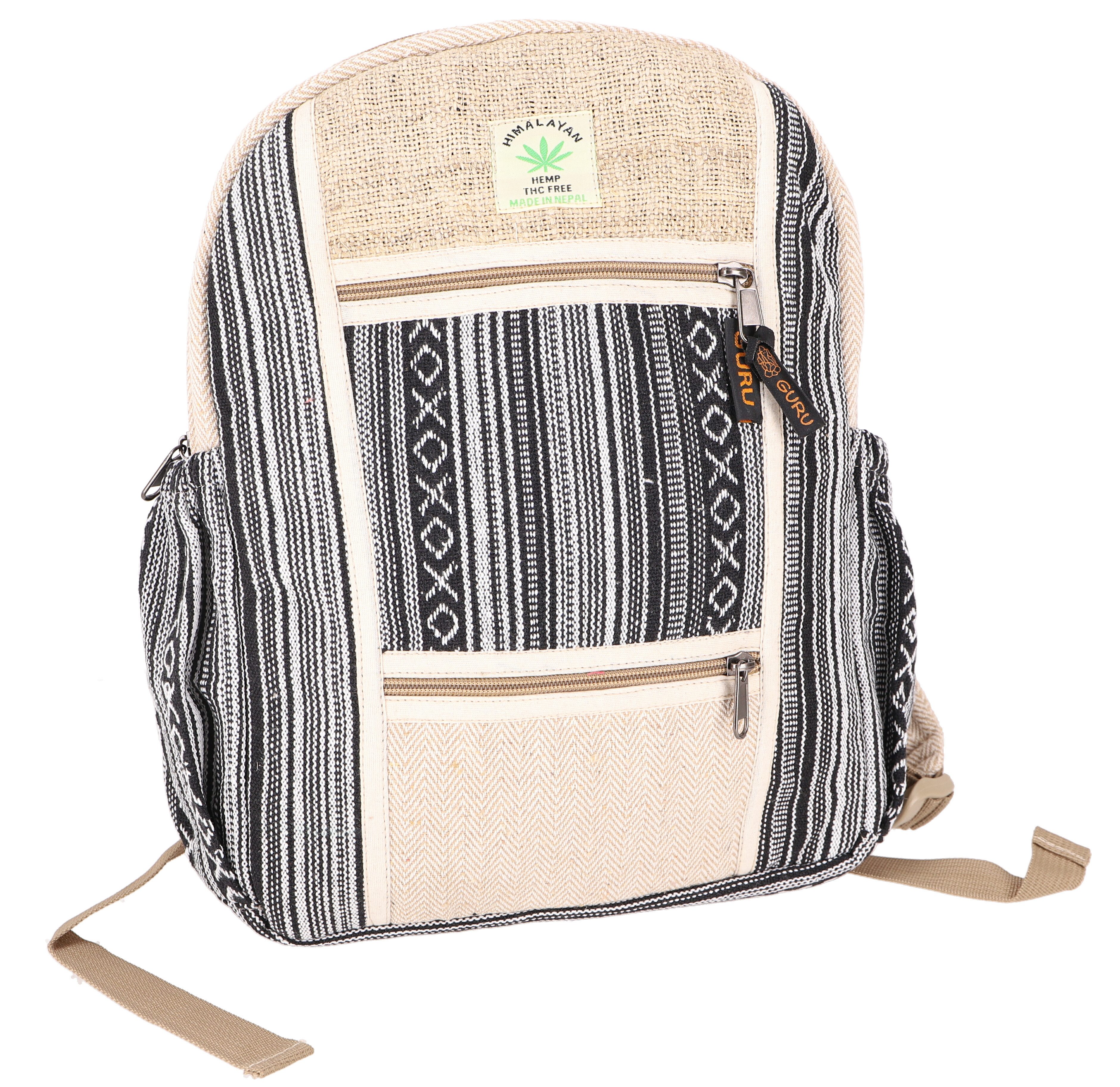 Guru-Shop Freizeitrucksack Bunter Ethno Hanf Rucksack günstig online kaufen