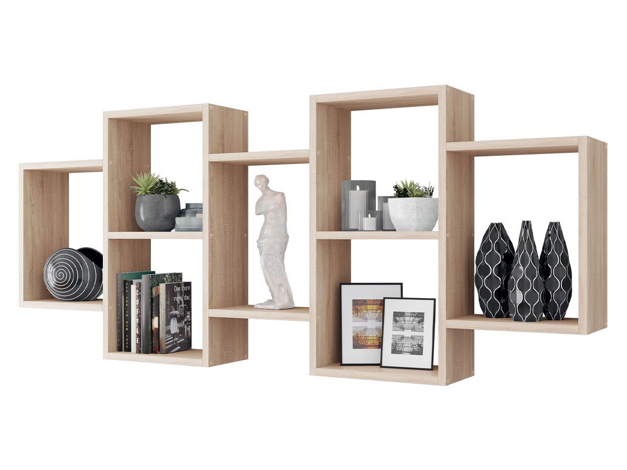 MIRJAN24 Wandregal Trio 001, 161x18x65 cm, Universell günstig online kaufen