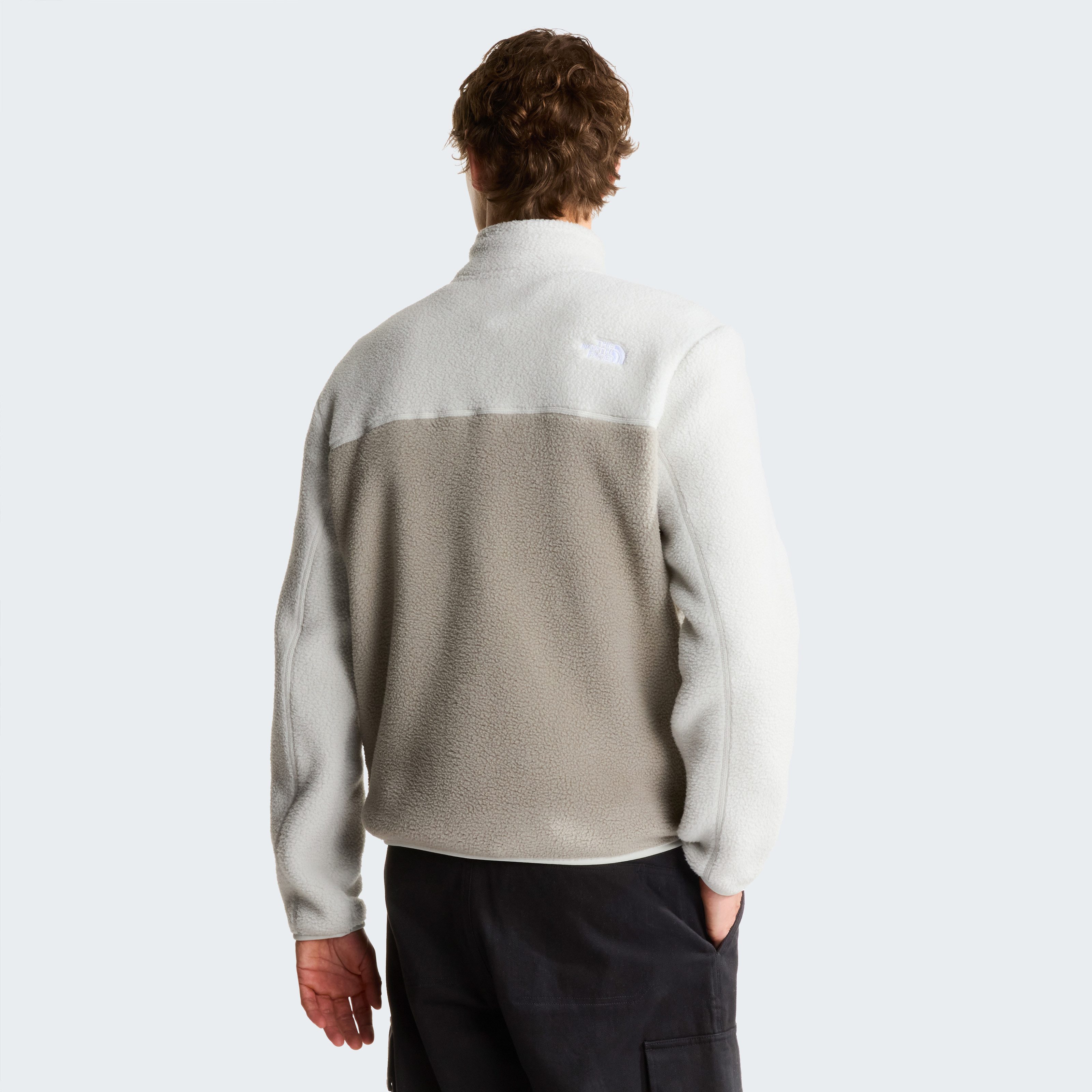 The North Face Strickfleece-Pullover M YUMIORI 1/4 ZIP aus Strickfleece, mit Stehkragen, mit Brusttasche, pflegeleicht