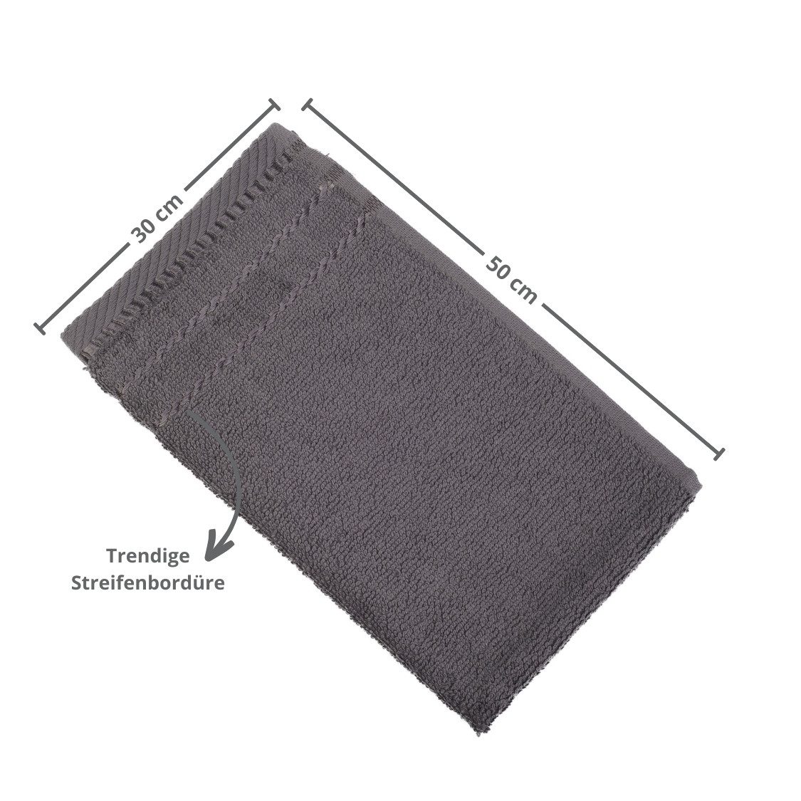 liebling Gästehandtuch Potsdam, 100% Baumwolle, mit praktischer Schlaufe zum Aufhängen, hochwertig, formstabil