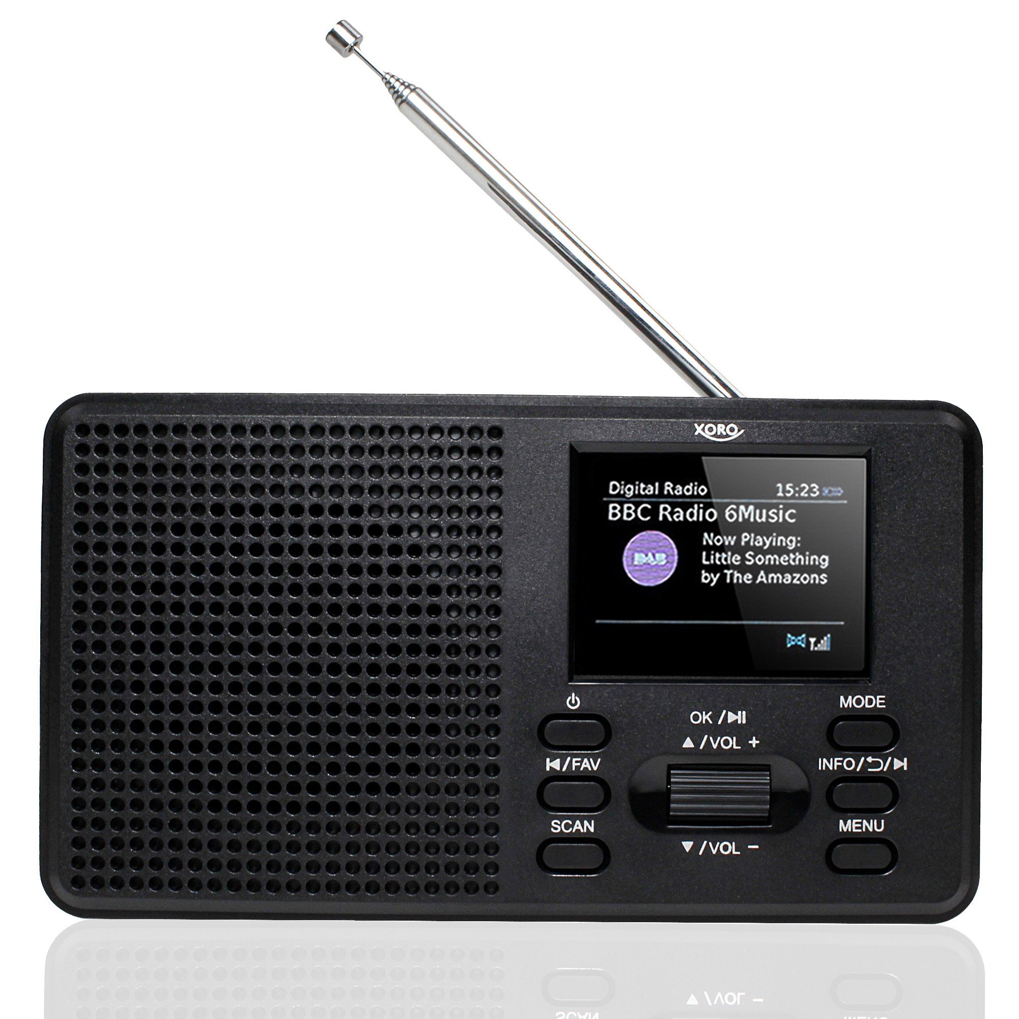 Xoro XORO DAB 142 DAB+/UKW Radioempfang 2.4" Farbdisplay Bluetooth Speaker Digitalradio (DAB)