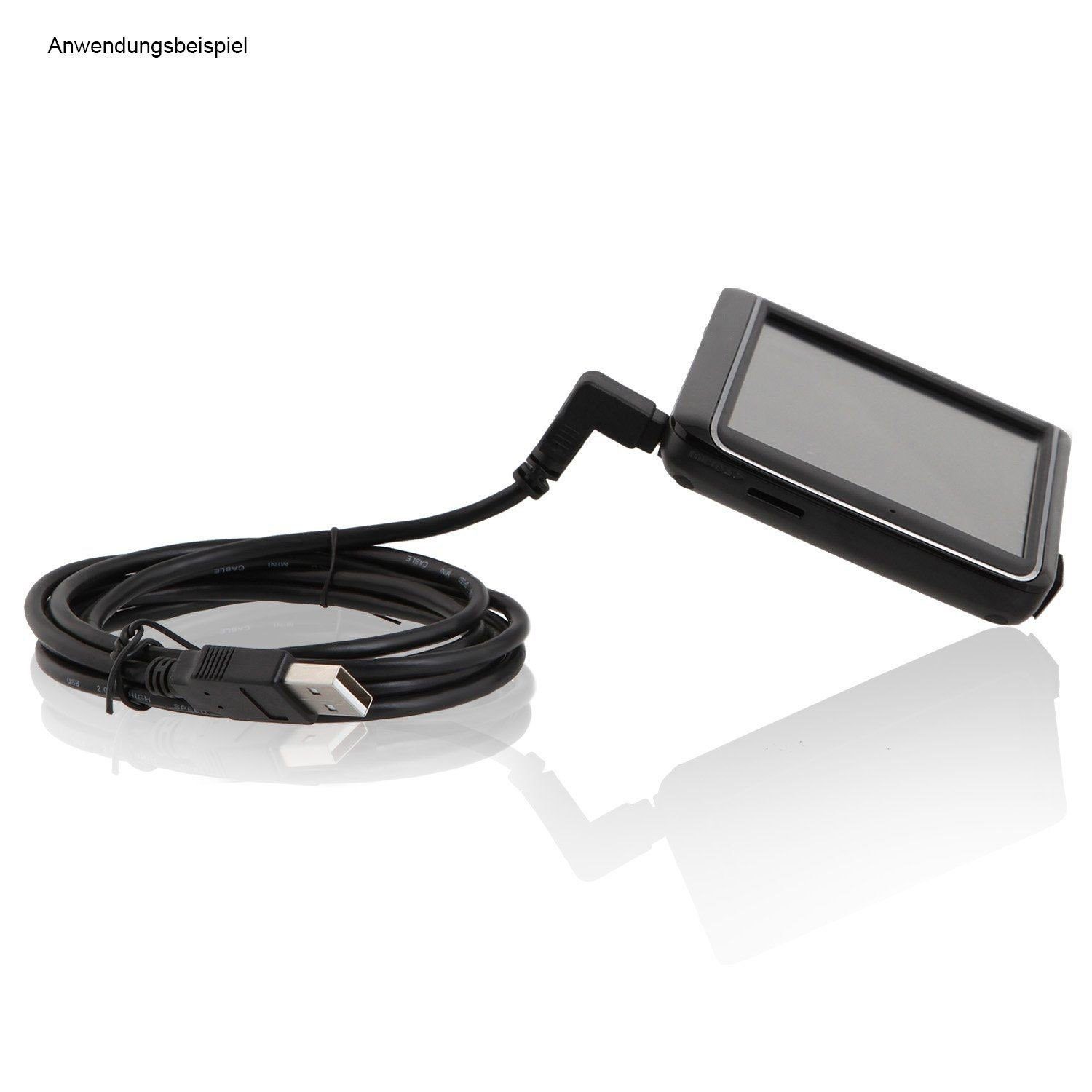 Wicked Chili MiniUSB Ladelabel für TomTom Navi, 90° abgewinkelt Gaming-Controllerkabel, MiniUSB, USB-A (180 cm), Extra Lang, MiniUSB-Stecker 90° abgewinkelt, Hi – Bild 3 von 5