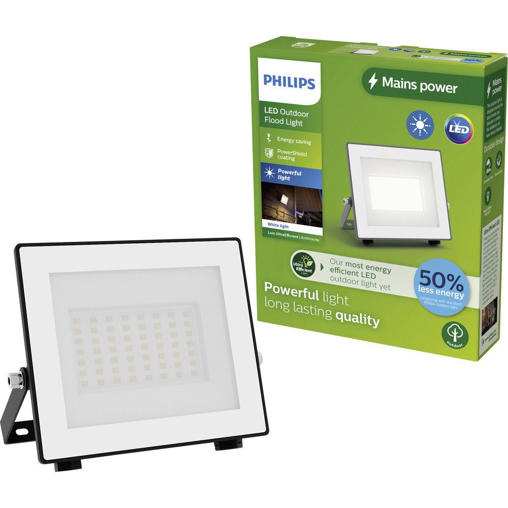 Philips LED Flutlichtstrahler Philips LED Lois 929004642801 LED-Außenstrahler 14 W Leuchtfarben: Wa
