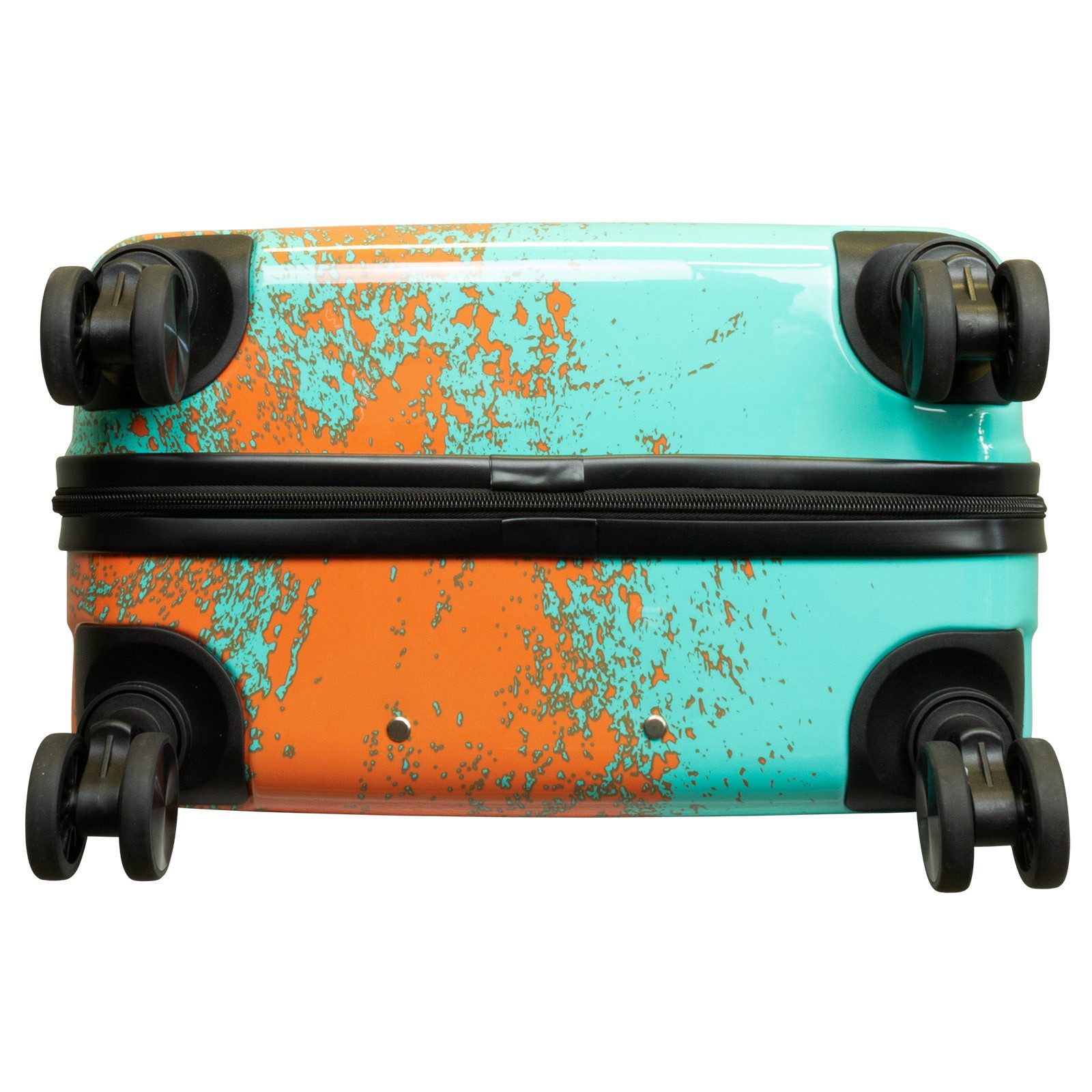 Trendyshop365 Hartschalen-Trolley Sierra, Kofferset, Hartschale, 5 Farben, 4 Rollen, Zahlenschloss, Doppelrollen, 2 Tragegriffe