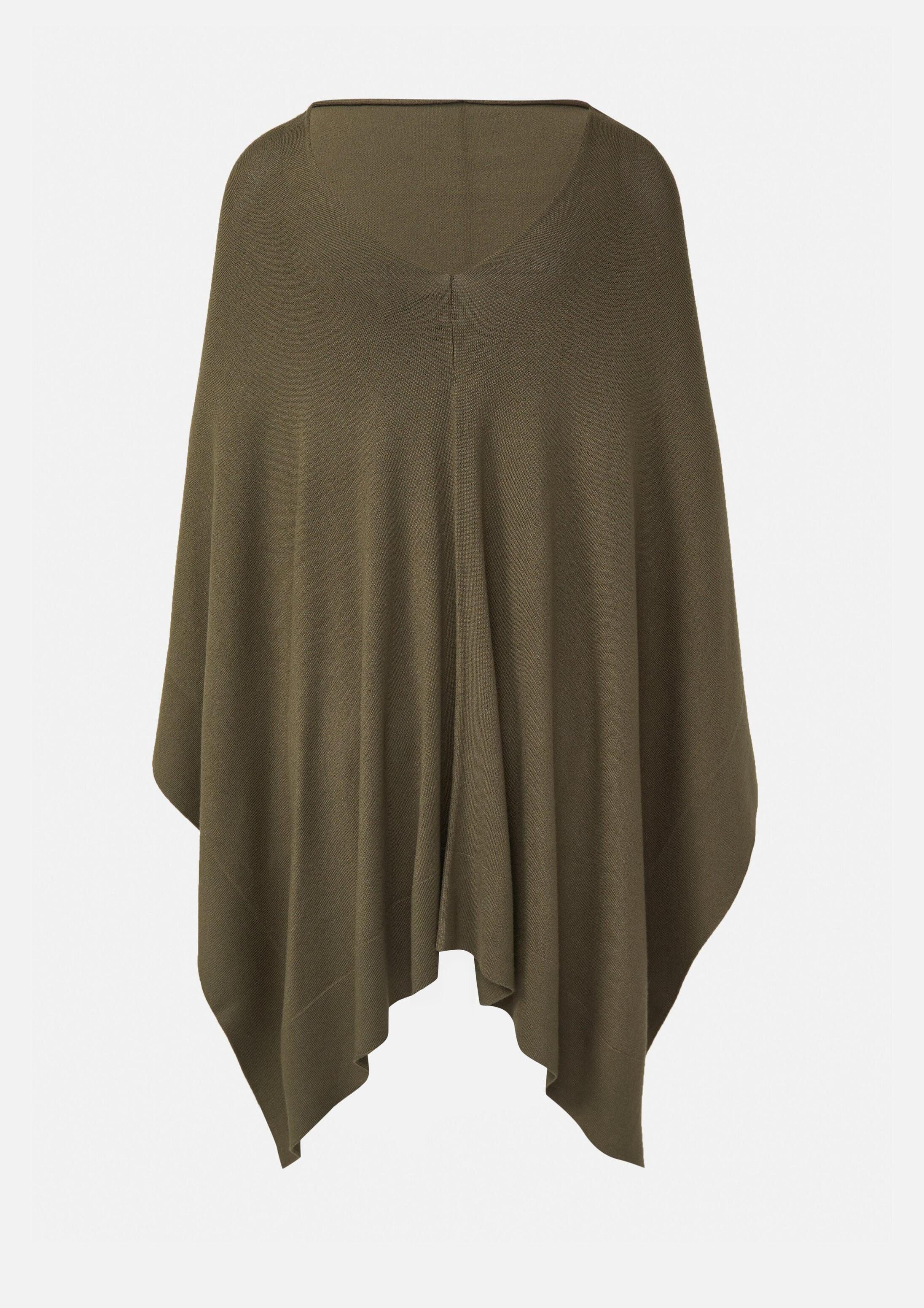 comma Poncho Indoor-Poncho Weicher Viskosemix-Poncho aus Feinstrick
