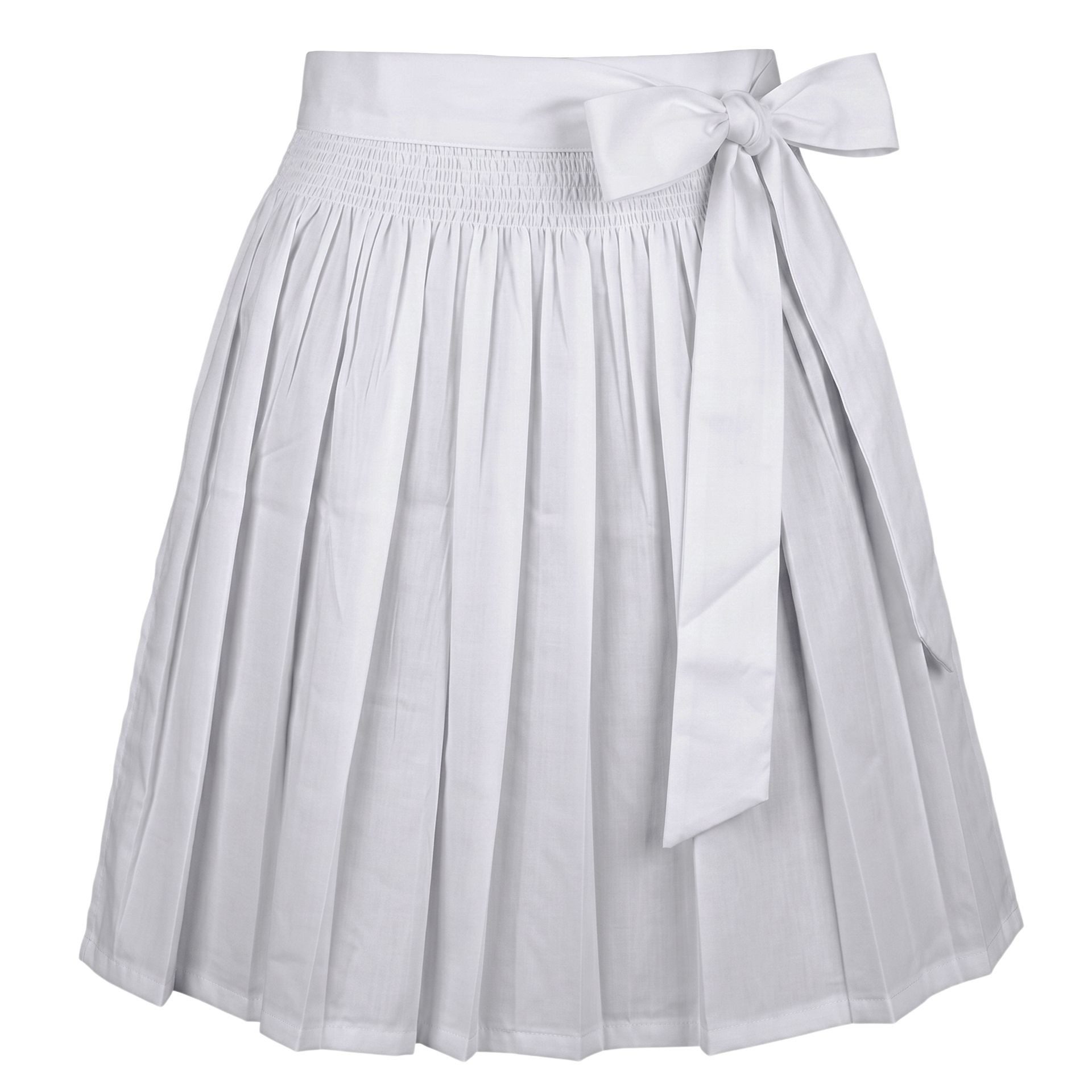 German Wear Dirndlschürze GW1601-1 Weiß, Dirndl Schürze Trachtenschürze Dirndel Tracht Weiss
