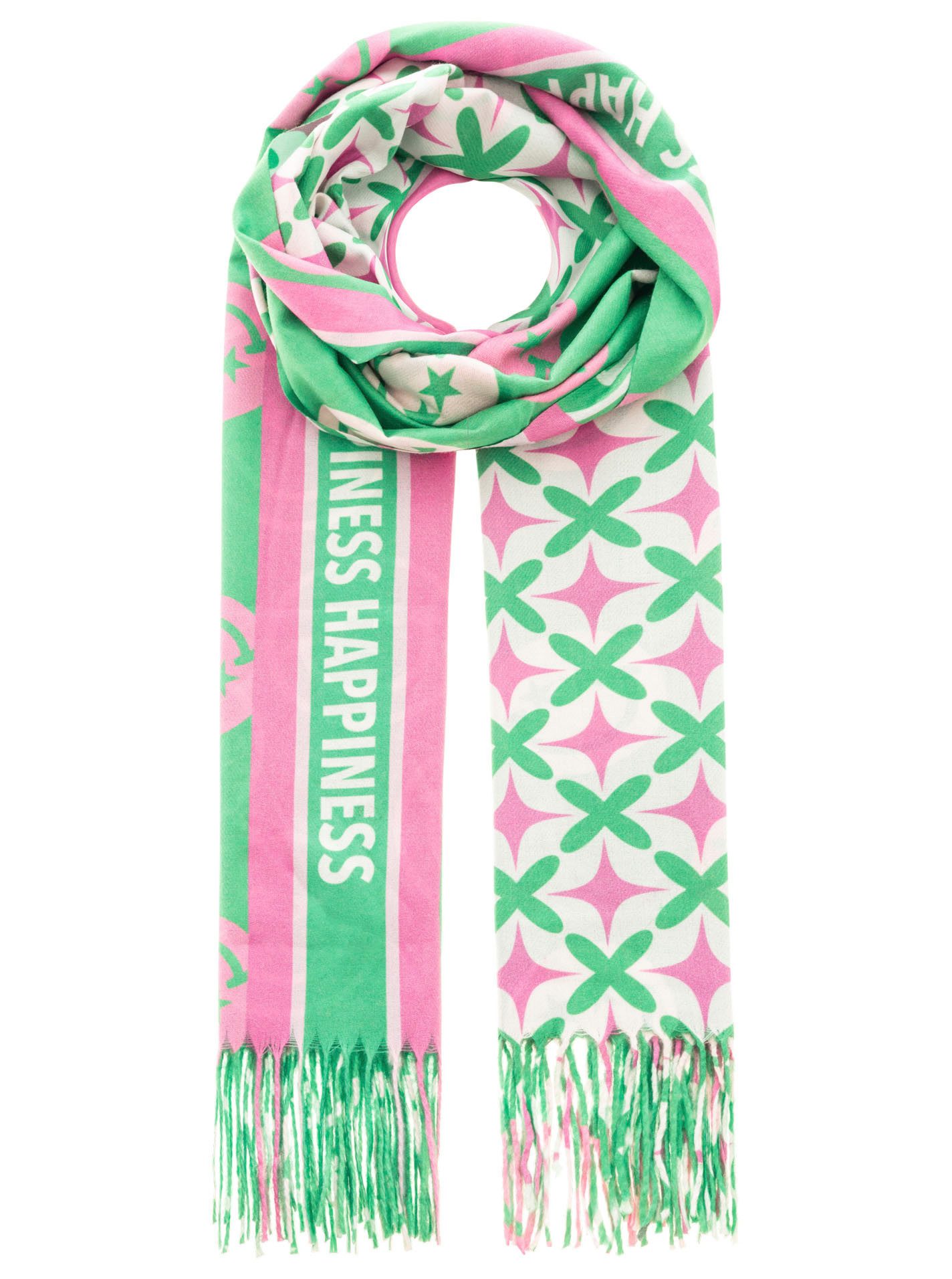 Zwillingsherz Schal "Love & More", stylischer Schal mit Schriftzug