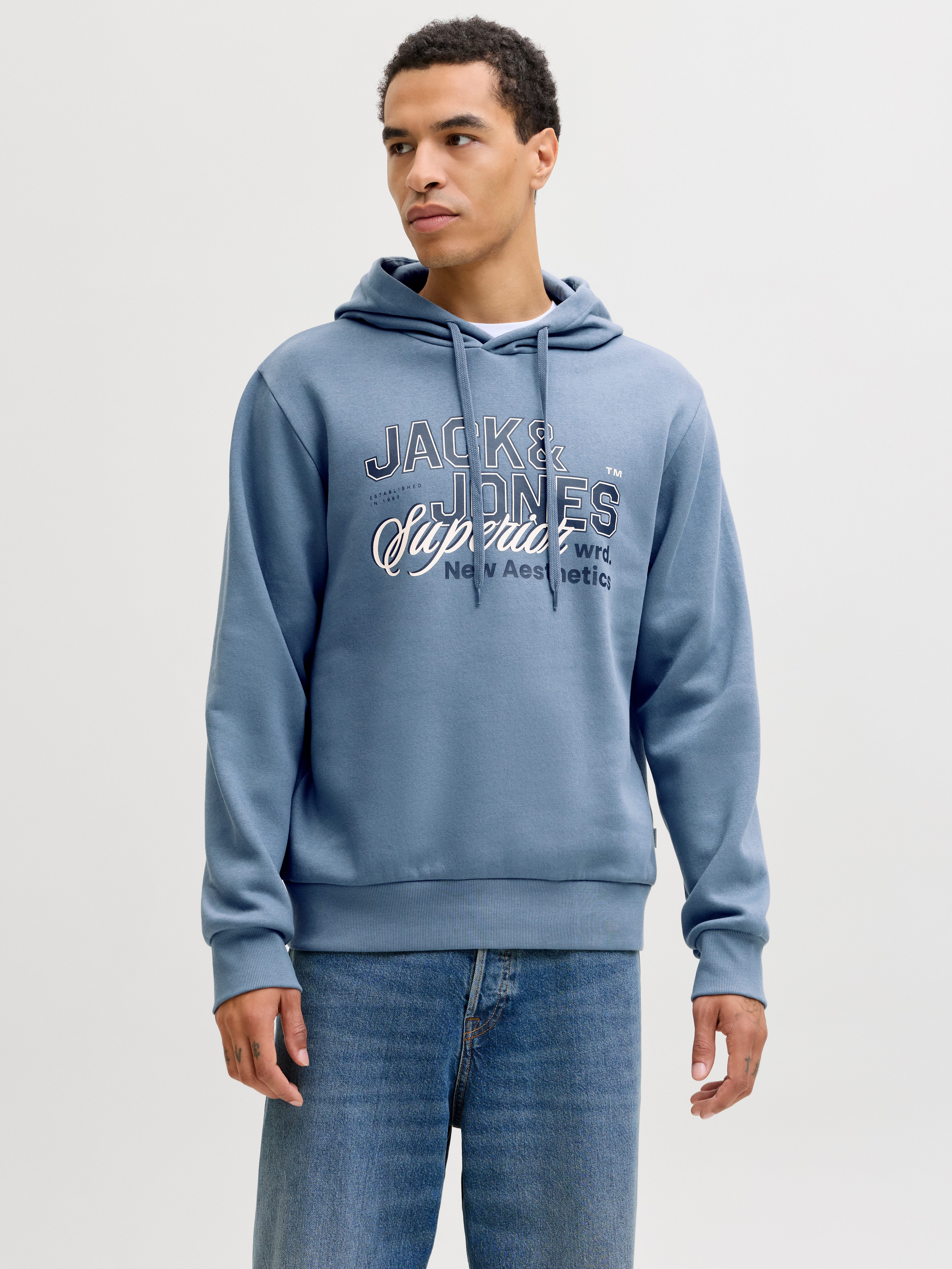 Jack & Jones Kapuzensweatshirt JJELOGO SWEAT HOOD 2 COL 25/26 NOOS mit styl günstig online kaufen