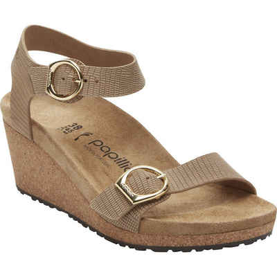 Papillio by BIRKENSTOCK Soley Ring-Buckle Embossed Leather Sandale