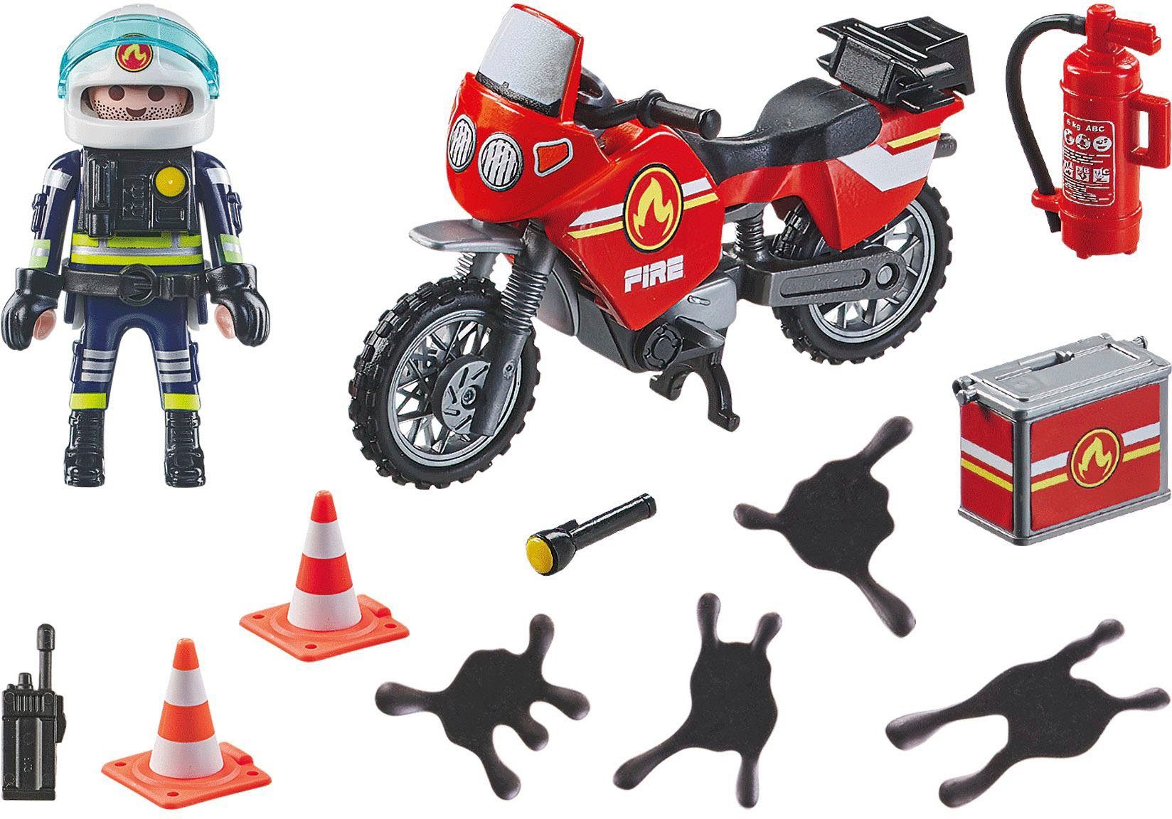 Playmobil® Feuerwehrmotorrad am Unfallort (71466), Action Heroes Konstrukti günstig online kaufen