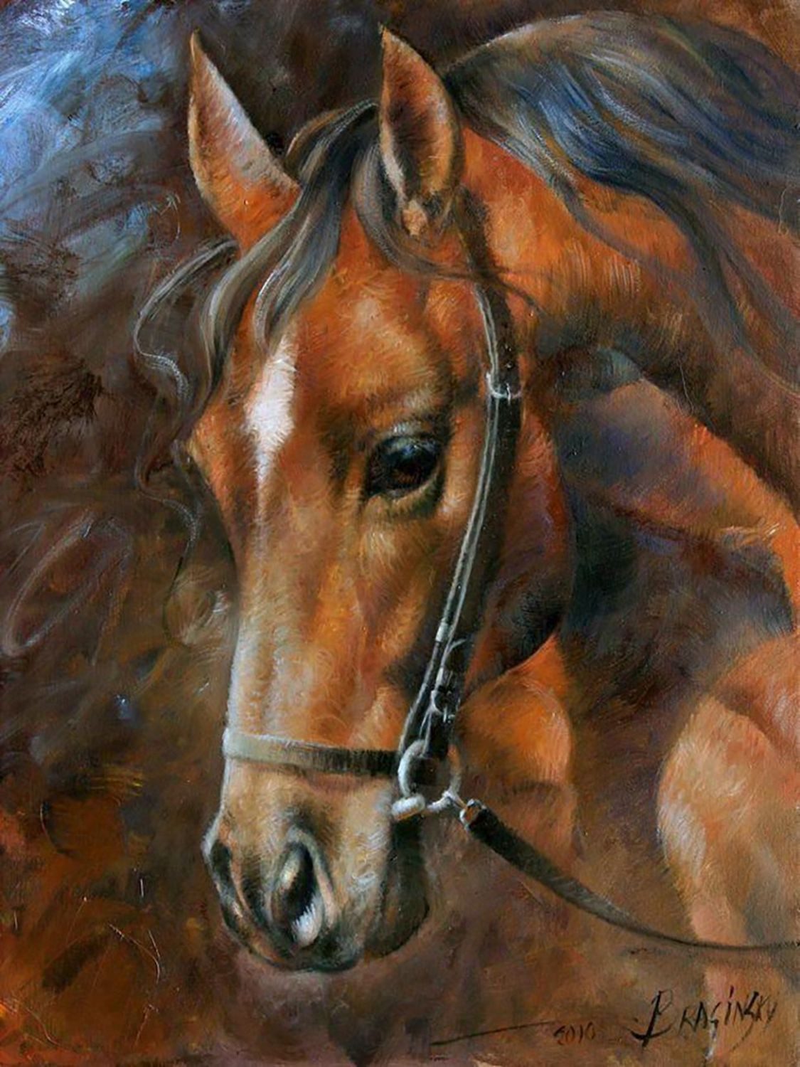 Pracht Spielwelt Diamond Painting Pferd 40x30 cm