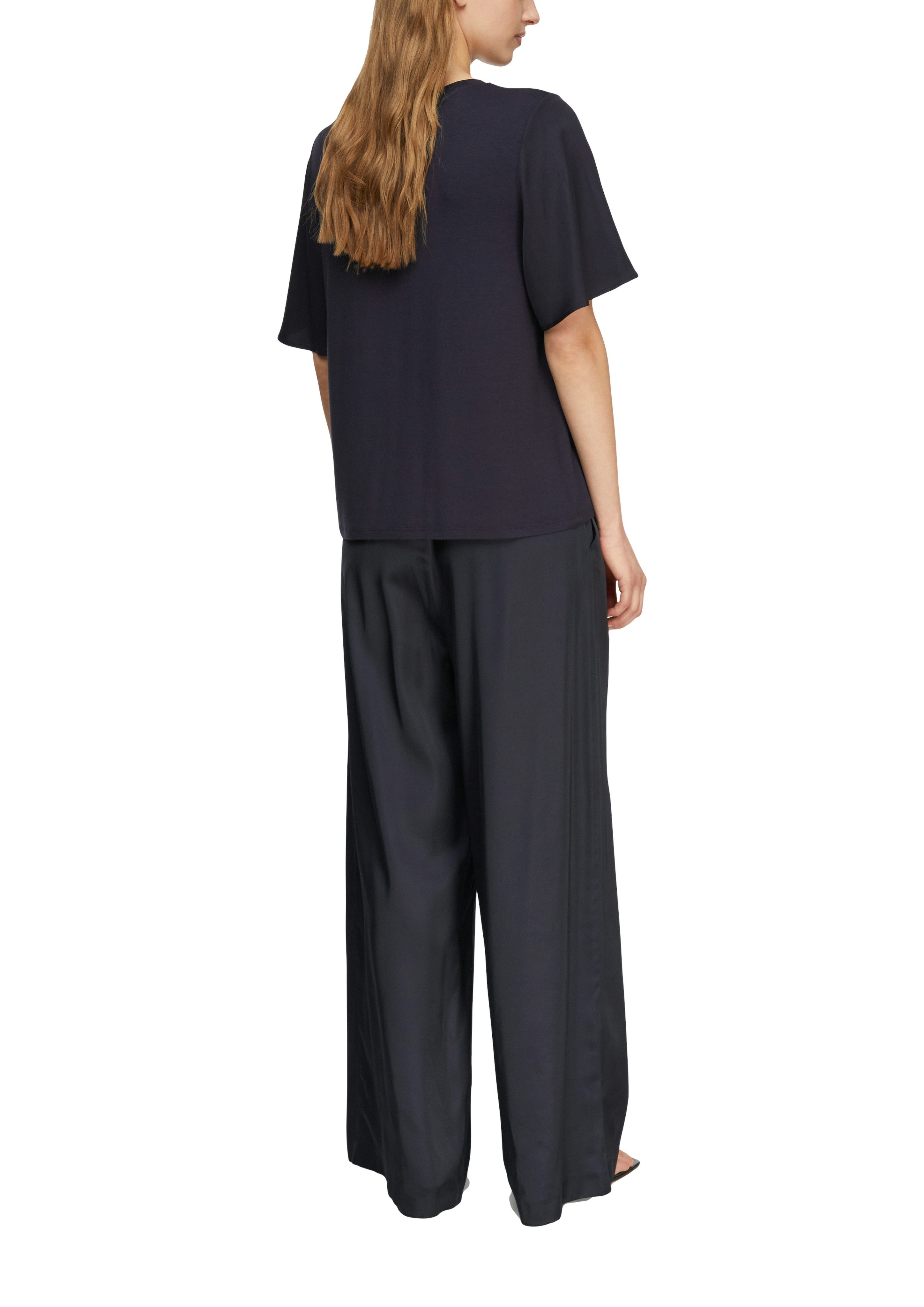 comma Stoffhose mit elastischem Bund