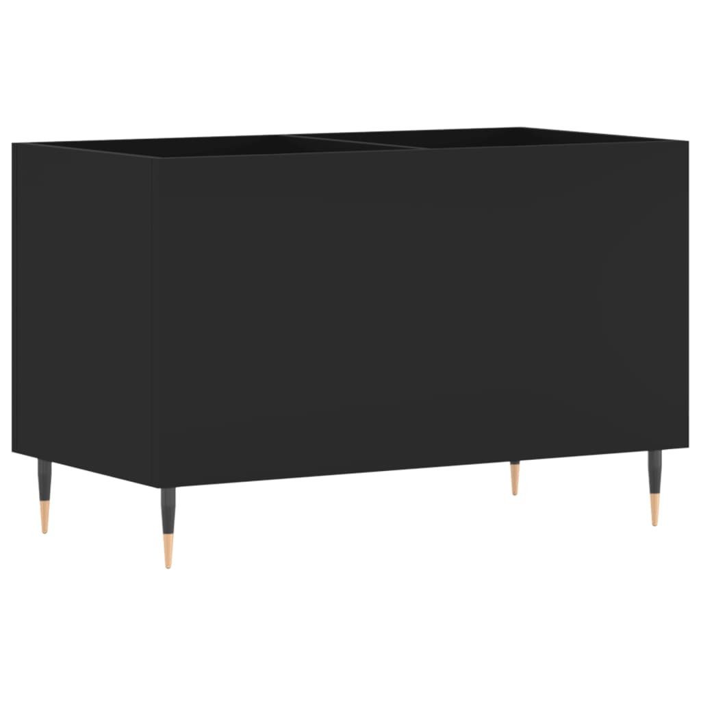 vidaXL Media-Regal Plattenschrank Schwarz 74,5x38x48 cm Holzwerkstoff, 1-tlg.