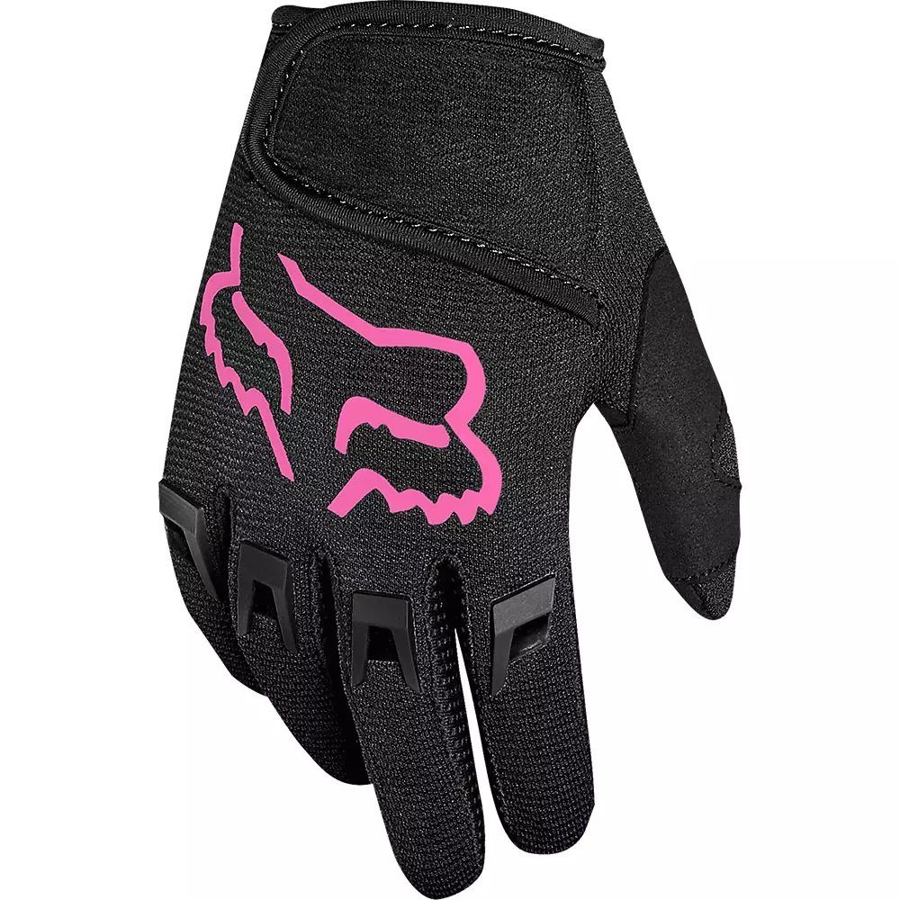 Schwarz/Pink Racing Fox Motorradhandschuhe Kids Dirtpaw Fox Kinder-S Handschuhe