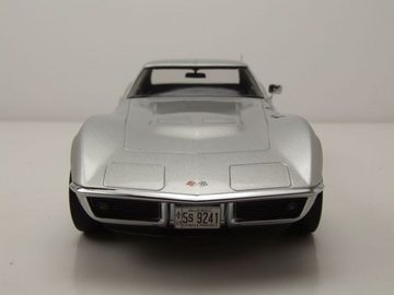 Norev Modellauto Chevrolet Corvette C3 1969 silber Modellauto 1:18 Norev, Maßstab 1:18