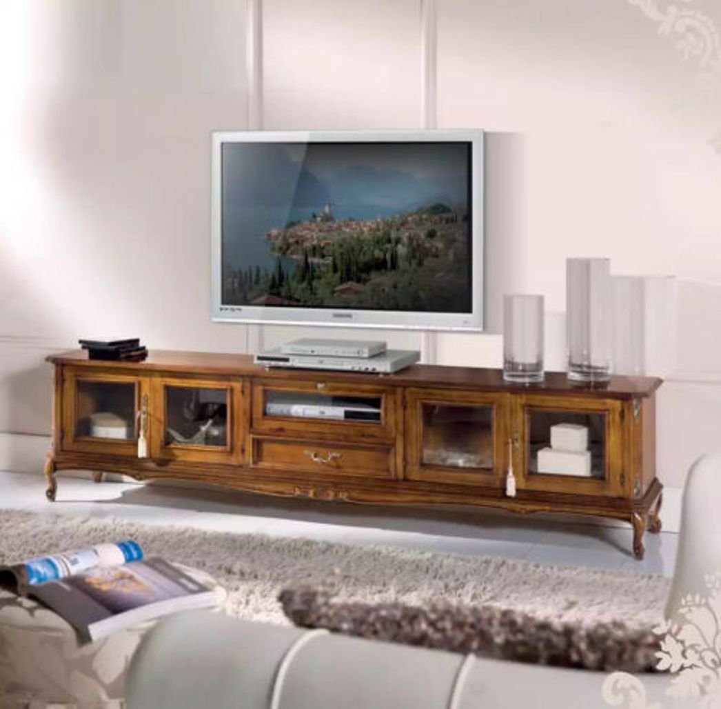 JVmoebel TV-Schrank Exklusive Möbel Klassischer Stil Holz TV-Ständer Lowboard (1-St., TV-Ständer) Made in Italy