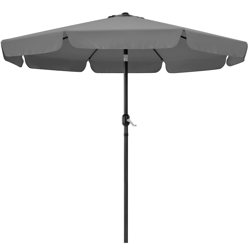 Yaheetech Sonnenschirm ∅ 268 cm, Gartenschirm mit 8 Metallstreben & Kurbel, UV-schutz, neigbar