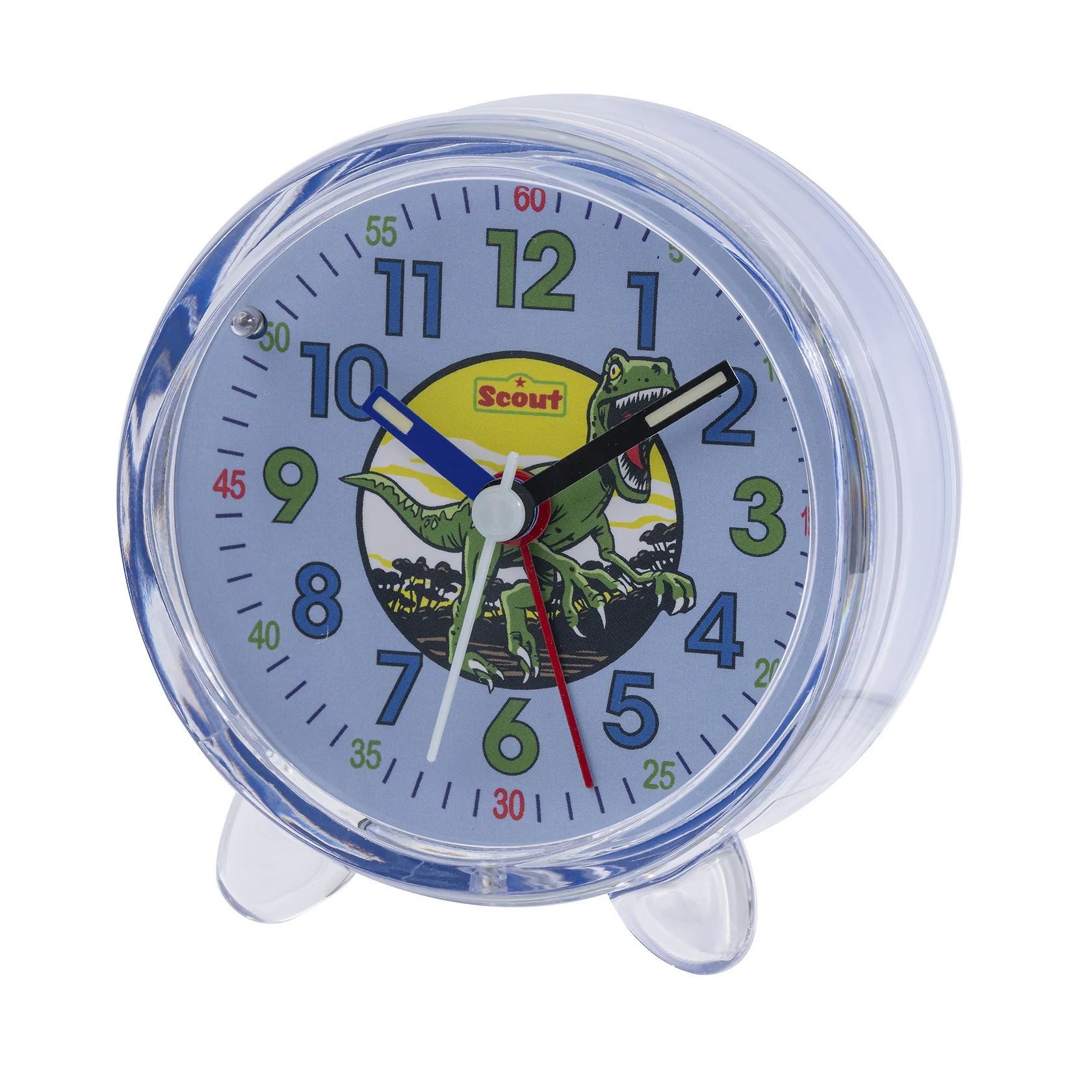 Scout Kinderwecker 166000009 Green Rex Dinosaurier Blau Lernwecker 9,5 cm